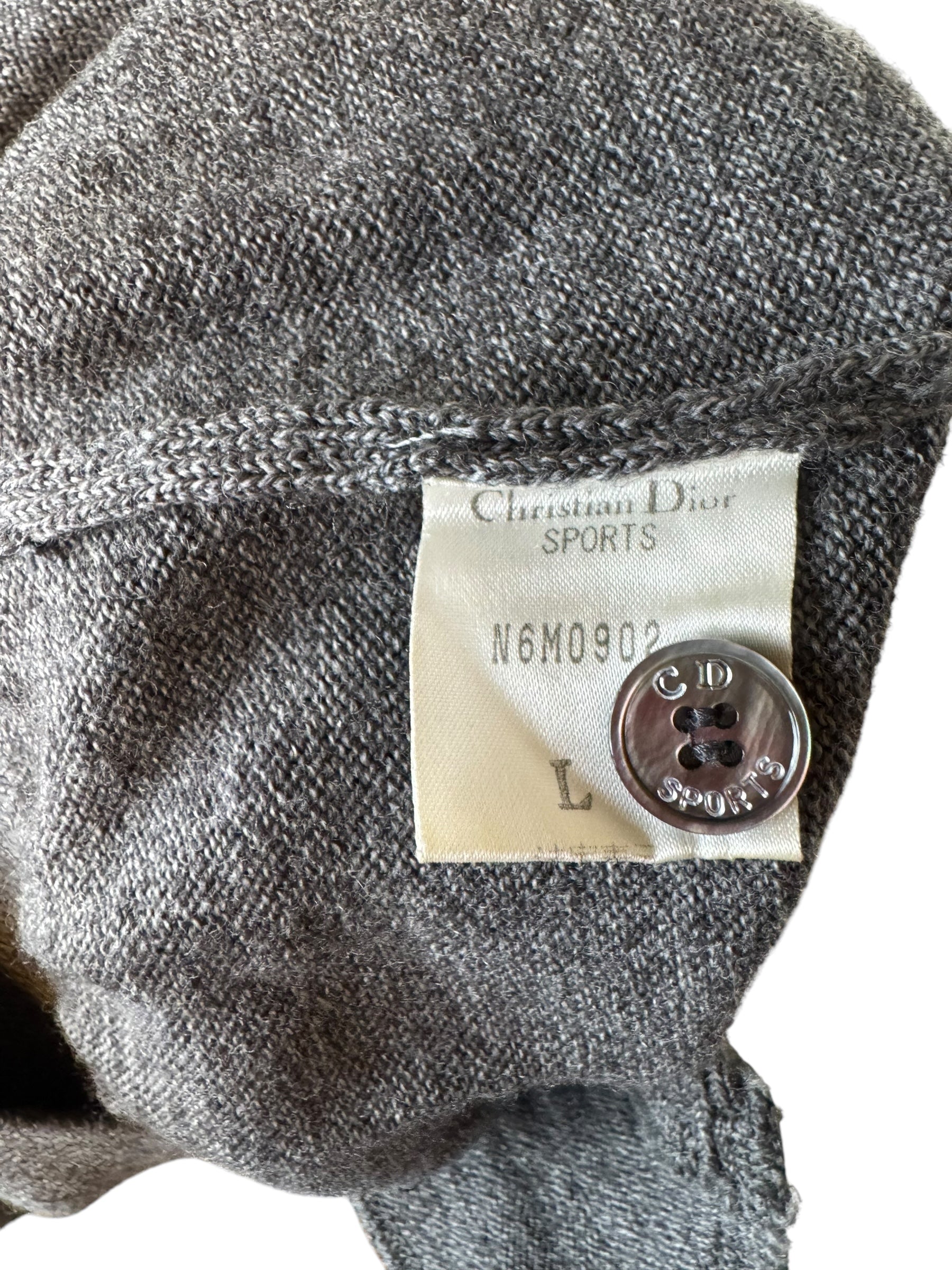 Christian Dior Sport Grey Sweater Vest