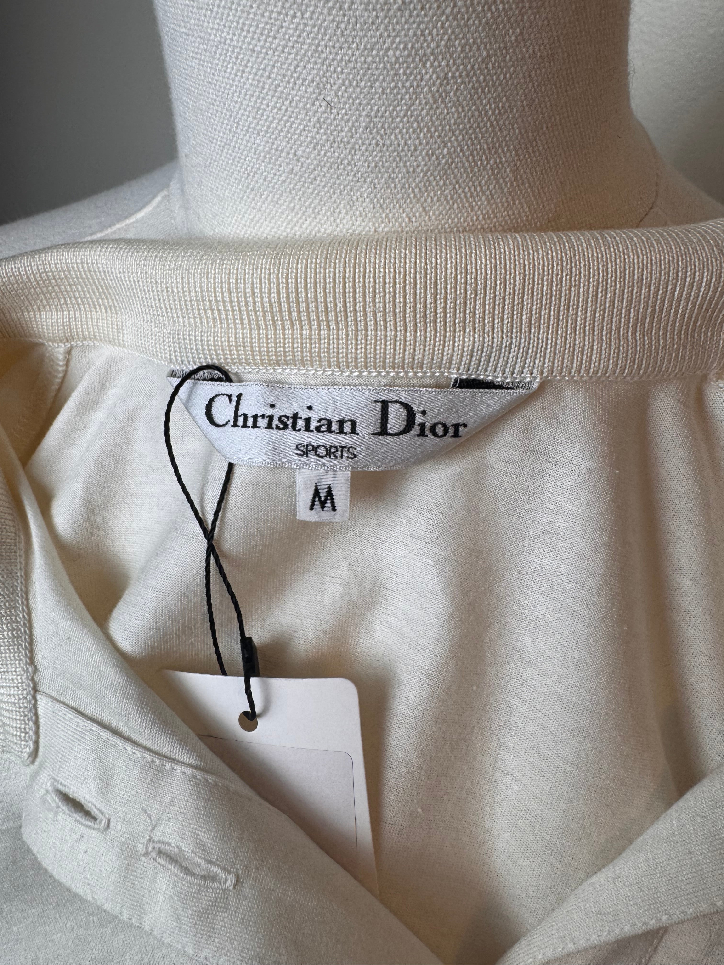 Christian Dior Sports Logo Long Sleeve Top