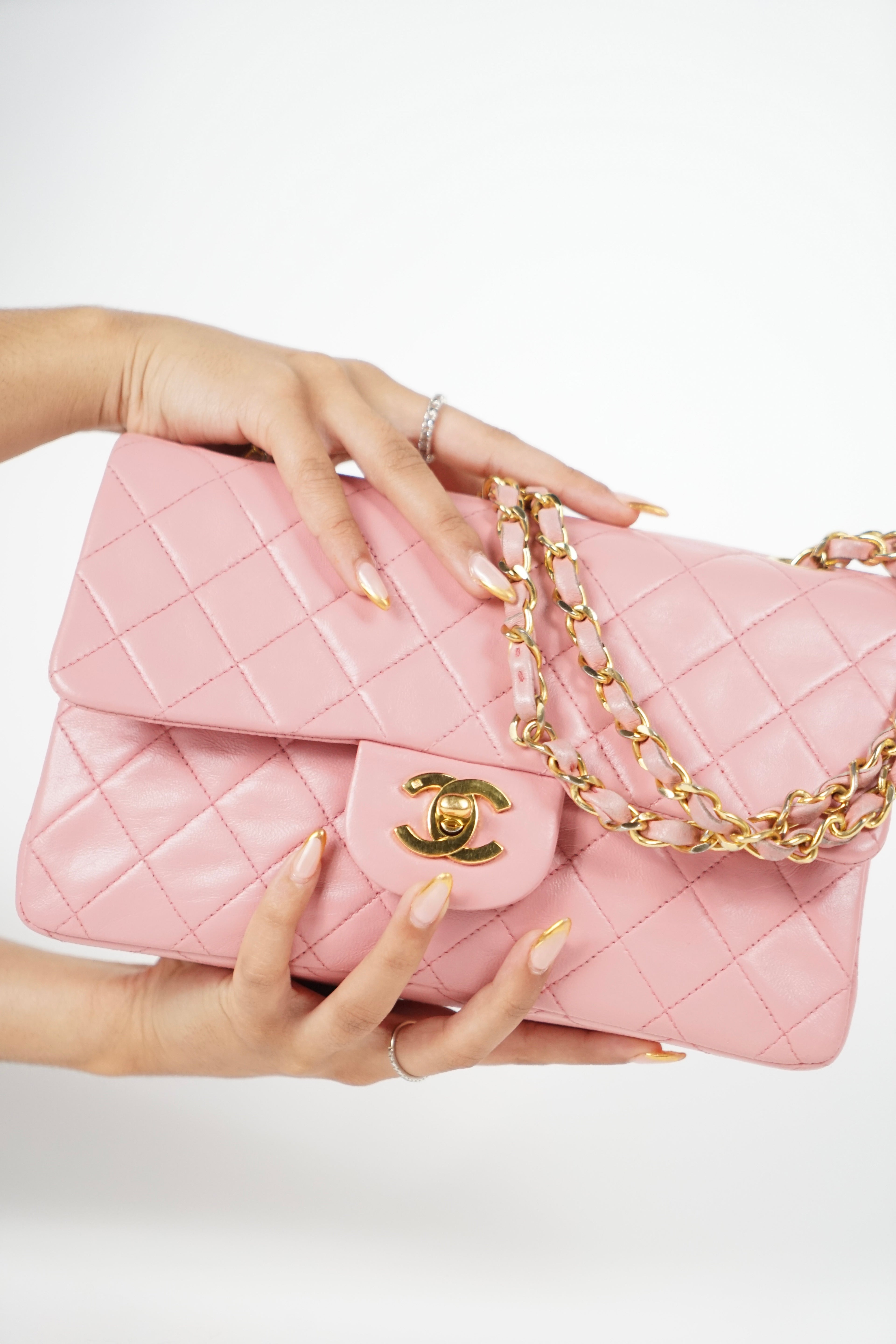 Chanel Lambskin Baby Pink Double Flap Bag