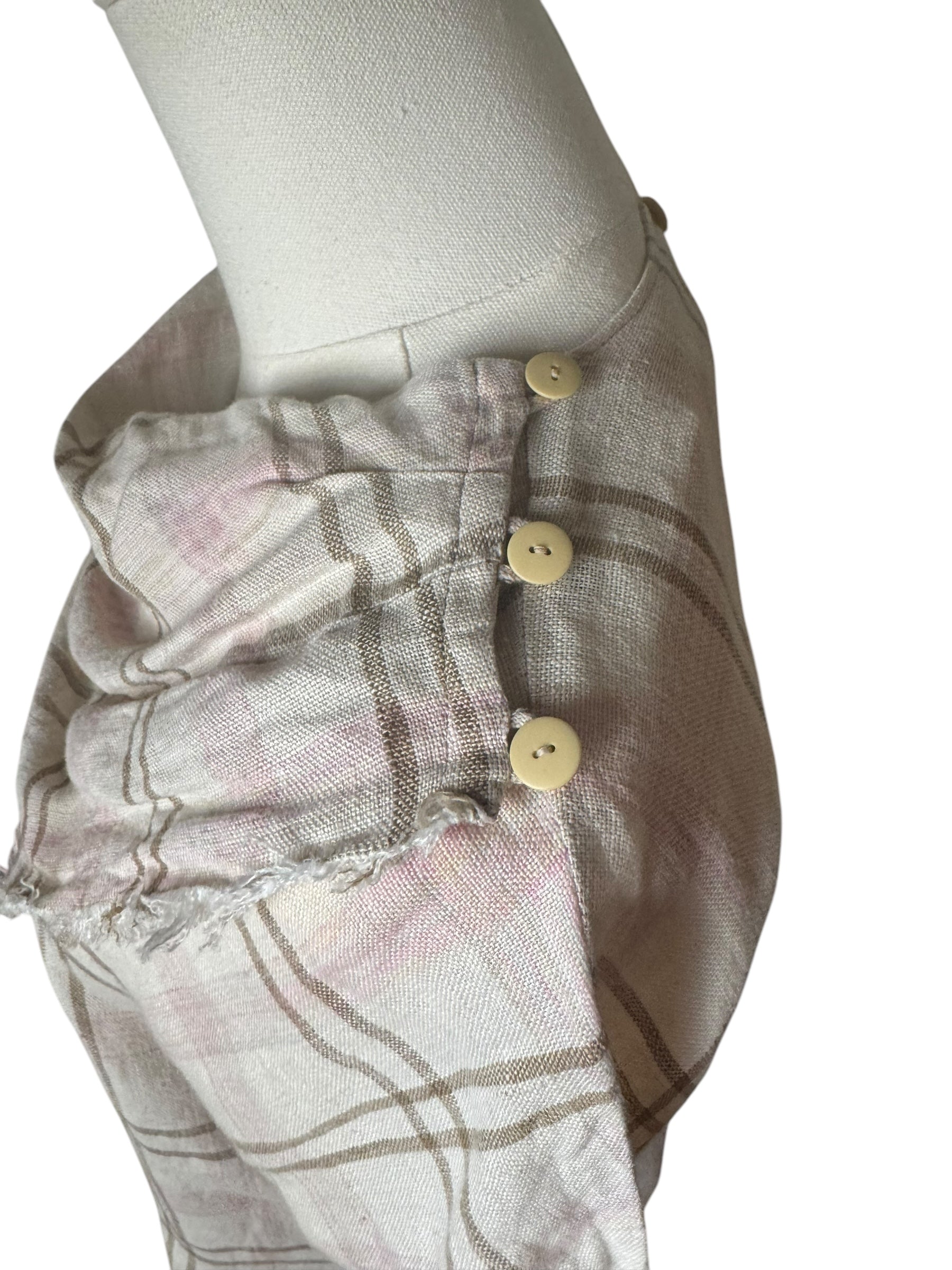 Chloe Linen Checkered Top