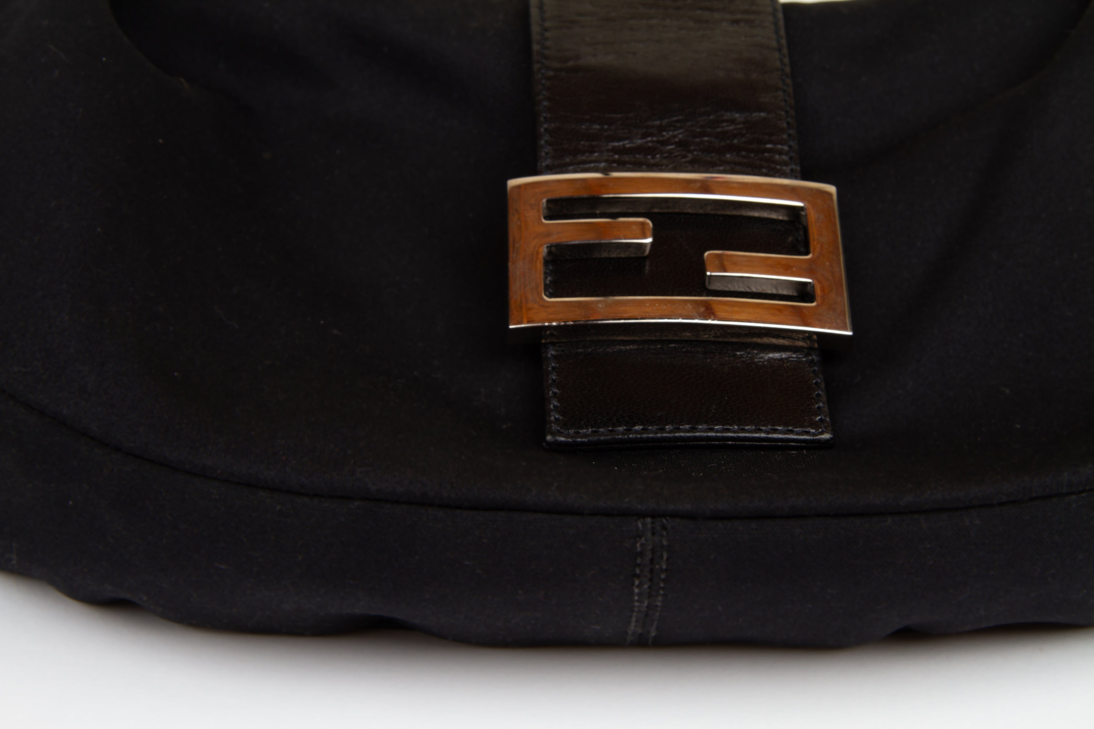 Fendi Croissant Black Nylon  | Vintage Designer Purse