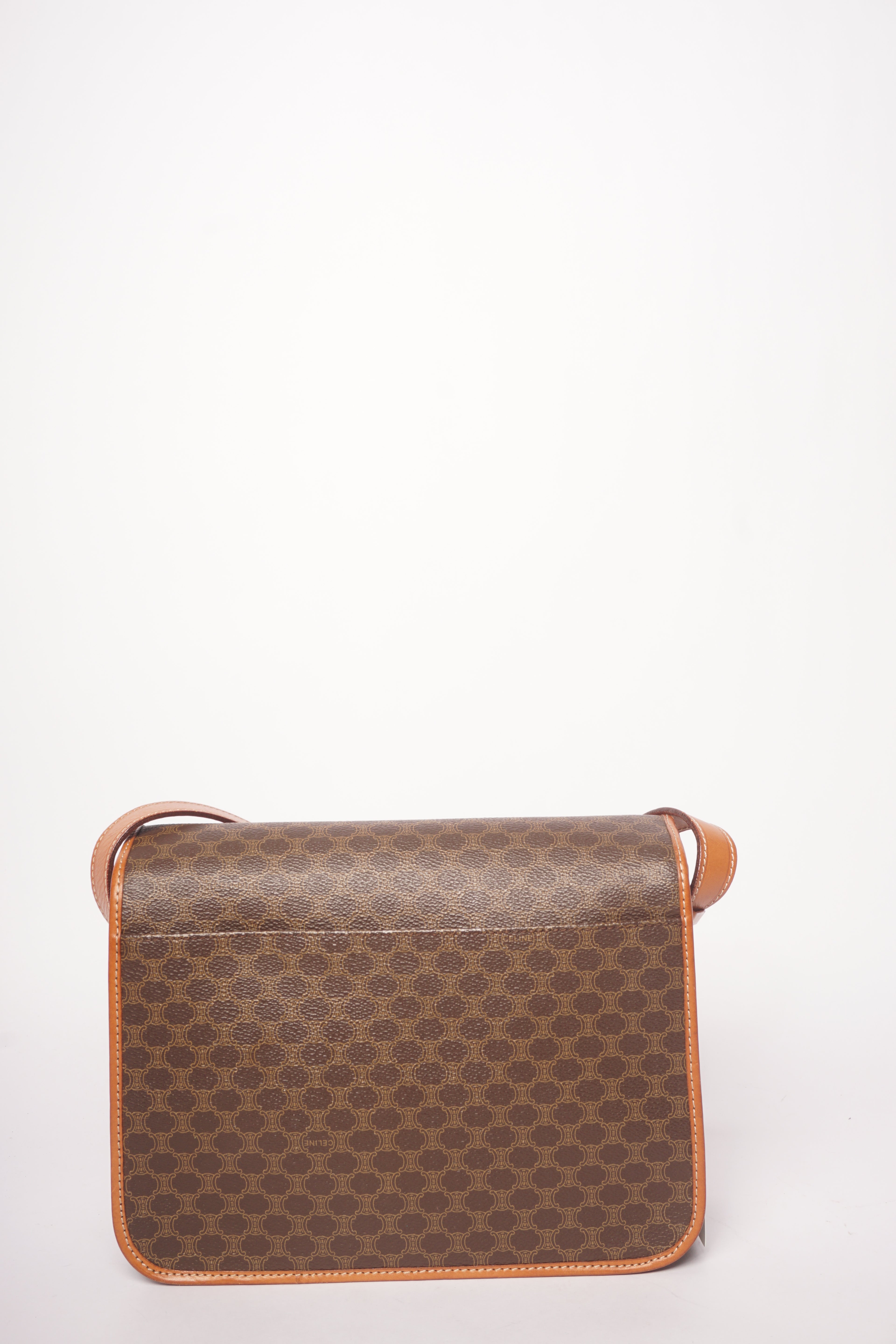 Celine Brown Macadam Messenger Bag