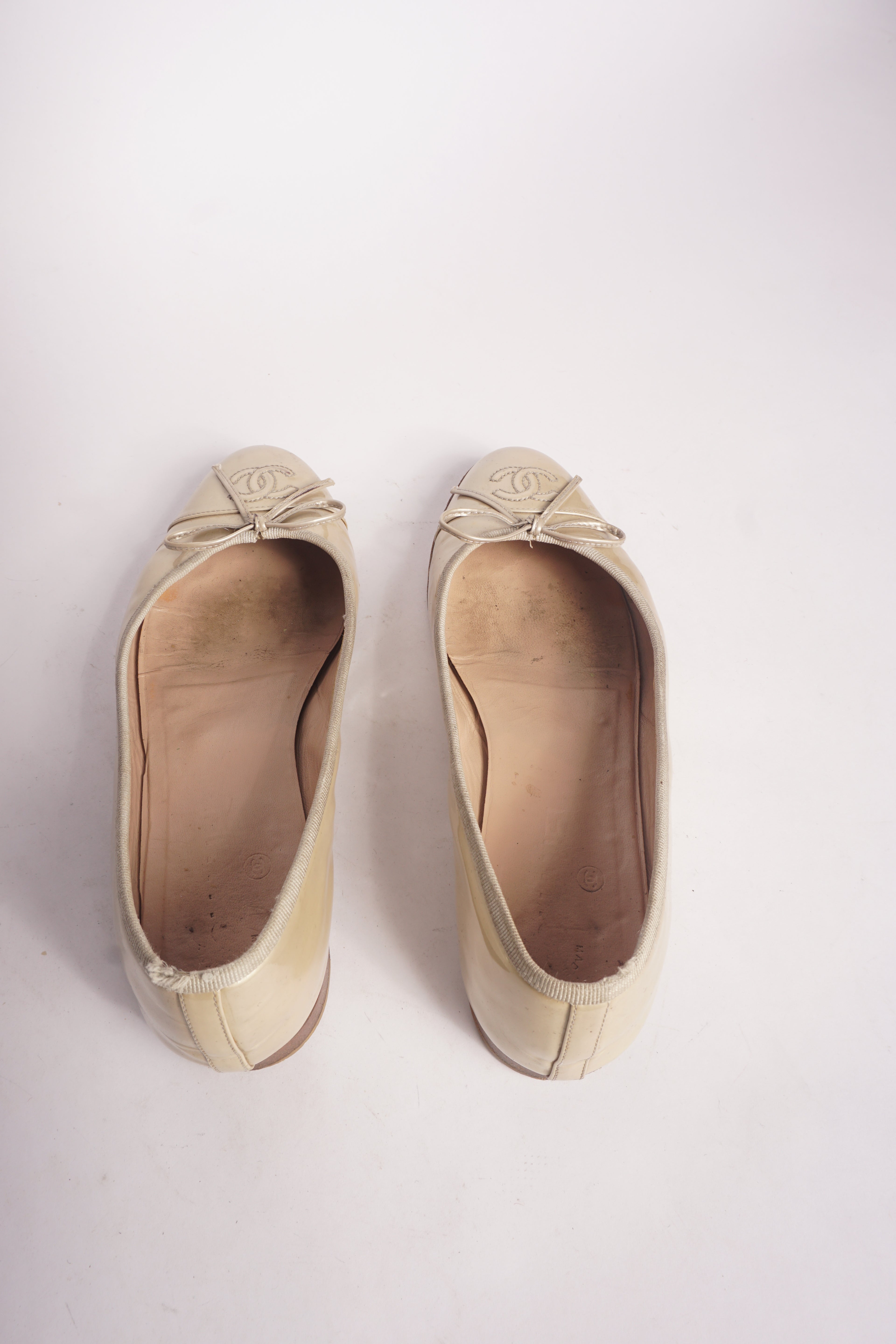 Chanel Beige Flats