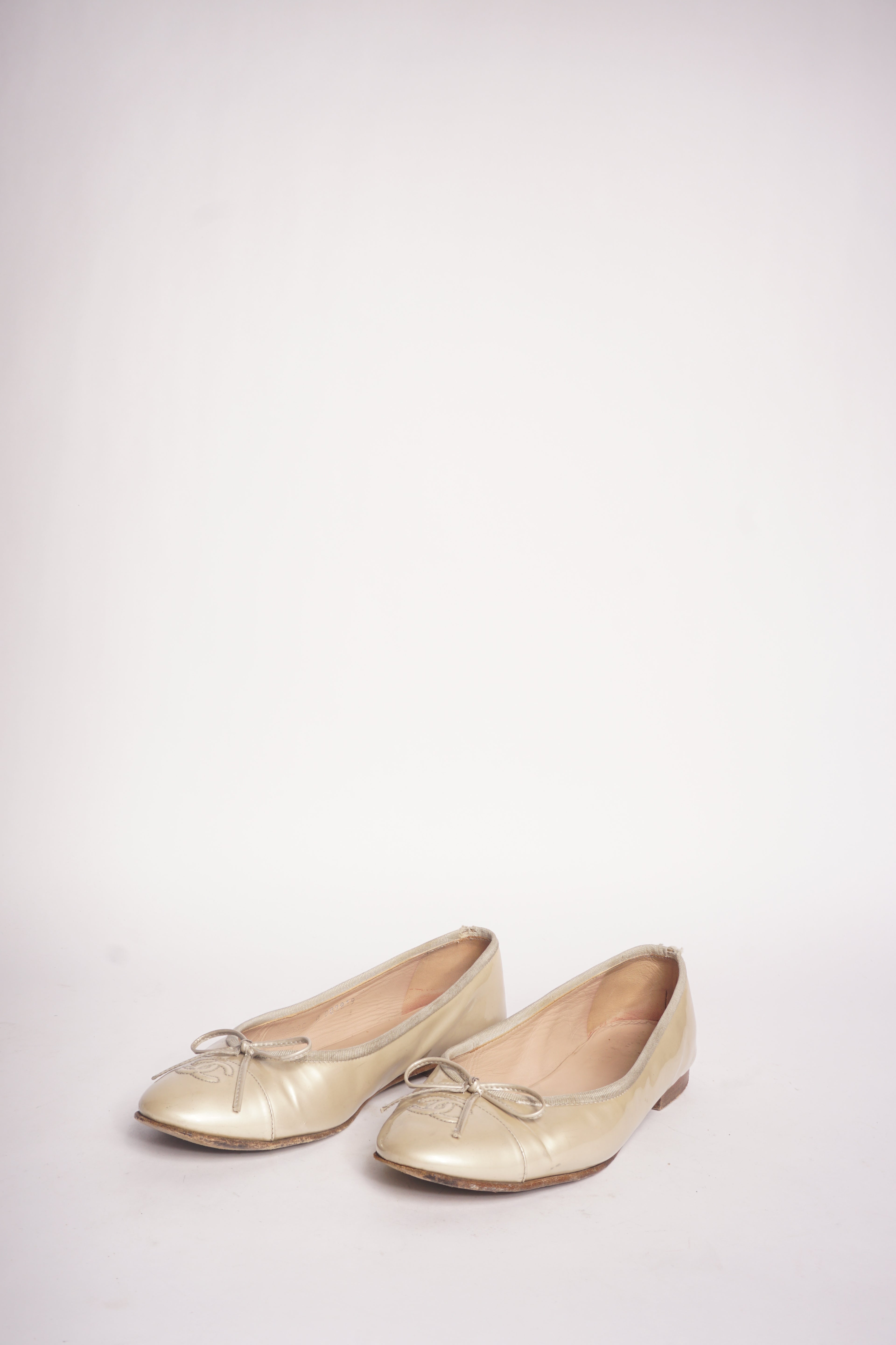 Chanel Beige Flats