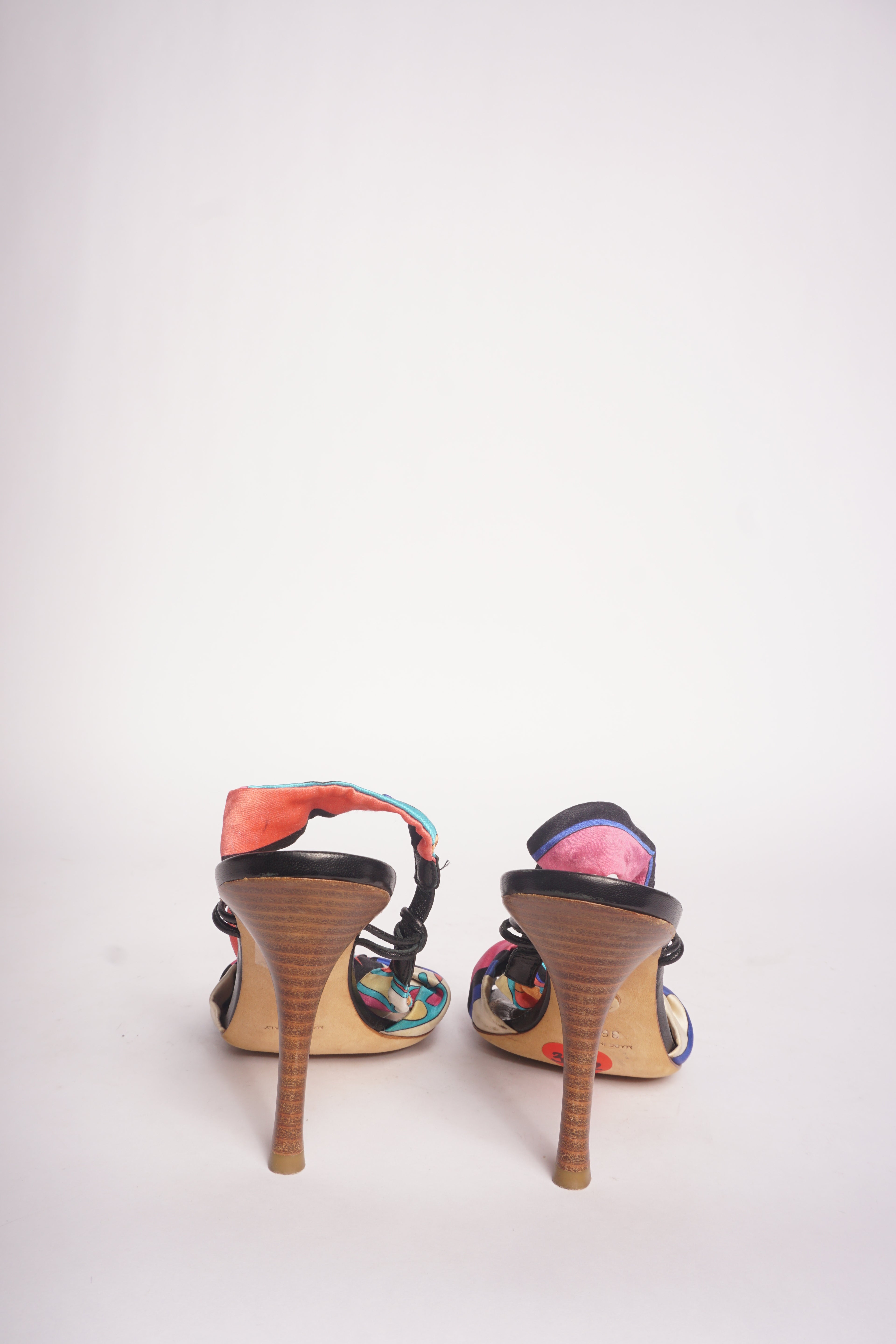 Emilio Pucci Multicolor Slingback Heels