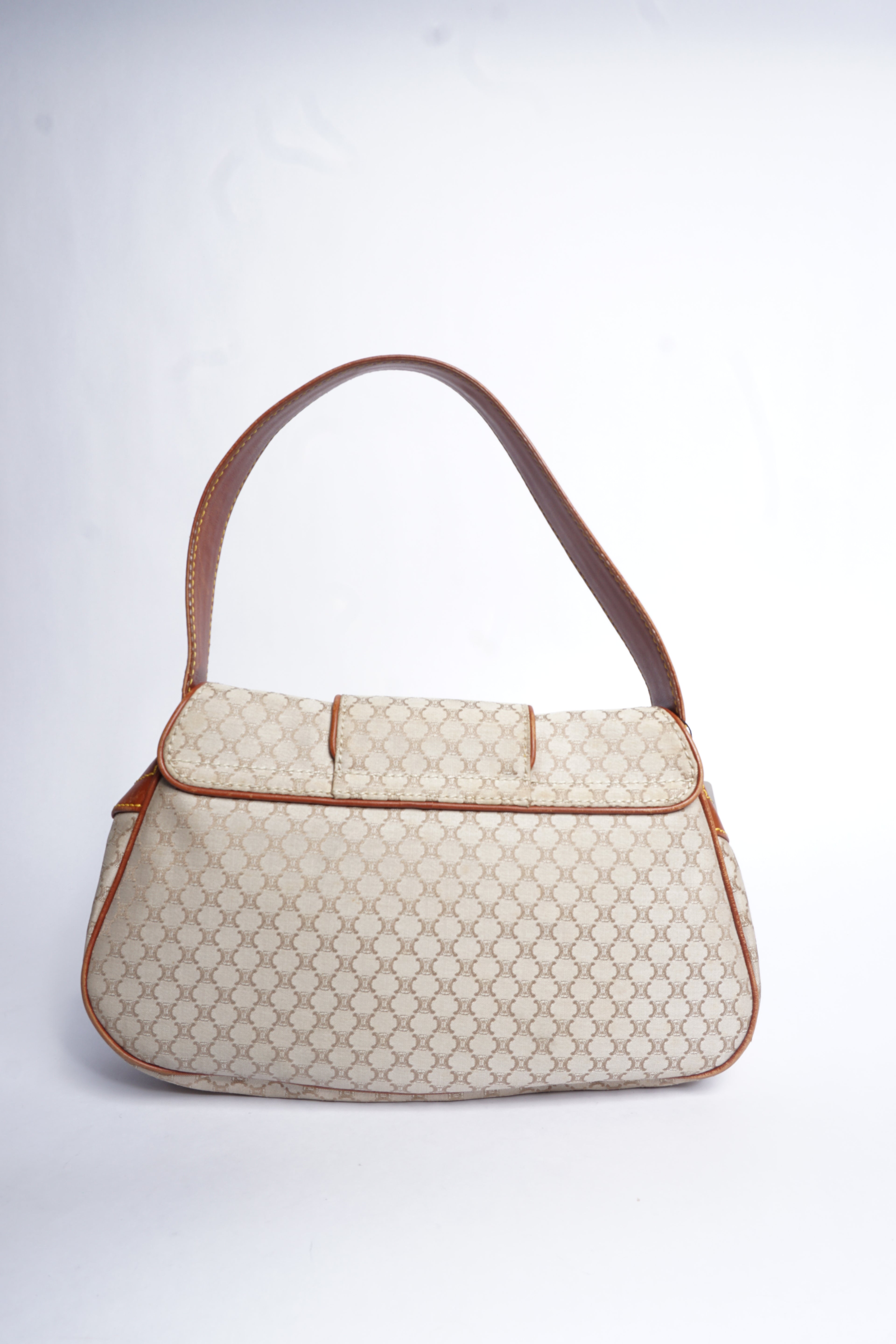 Celine Canvas Macadam Shoulder Bag