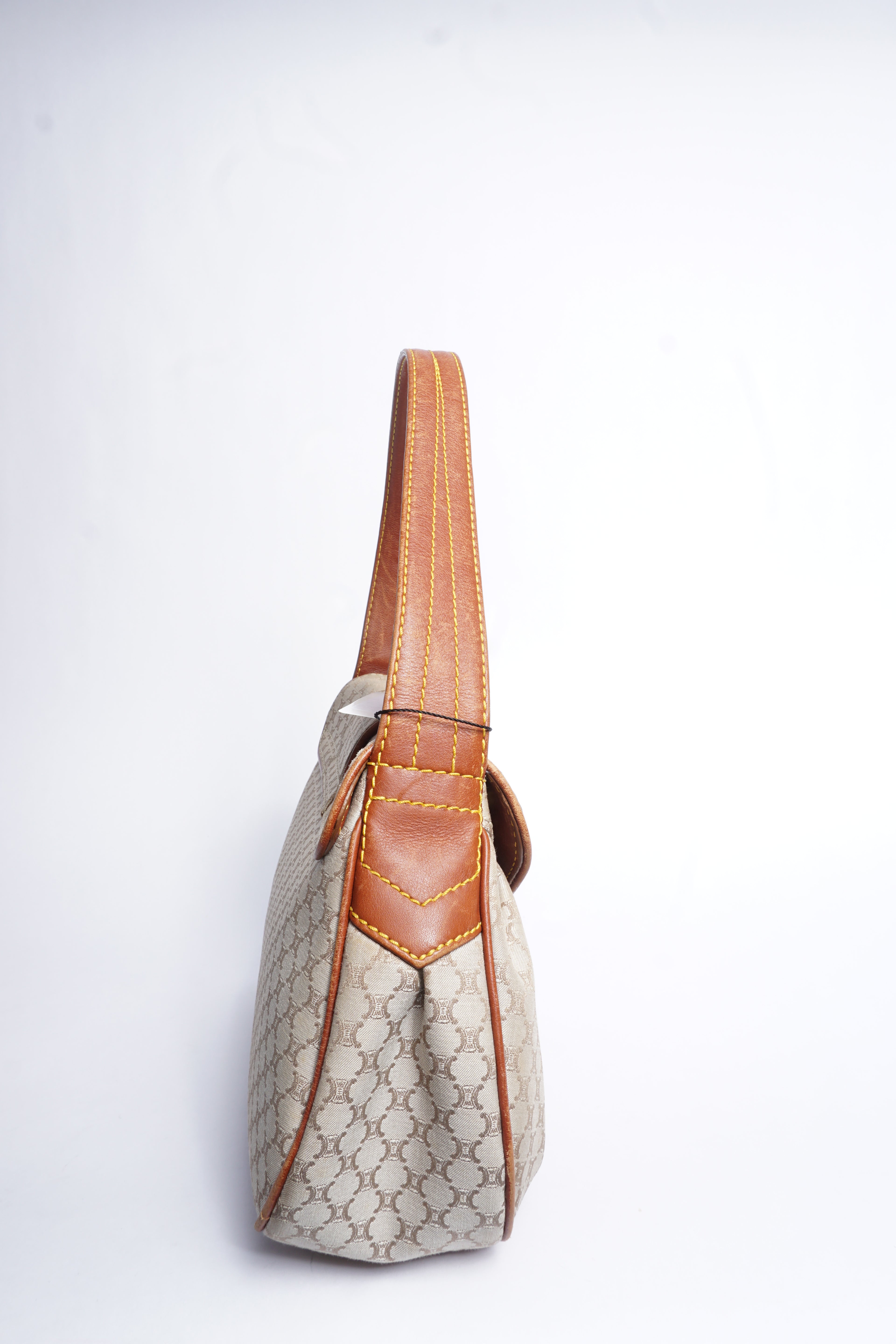 Celine Canvas Macadam Shoulder Bag