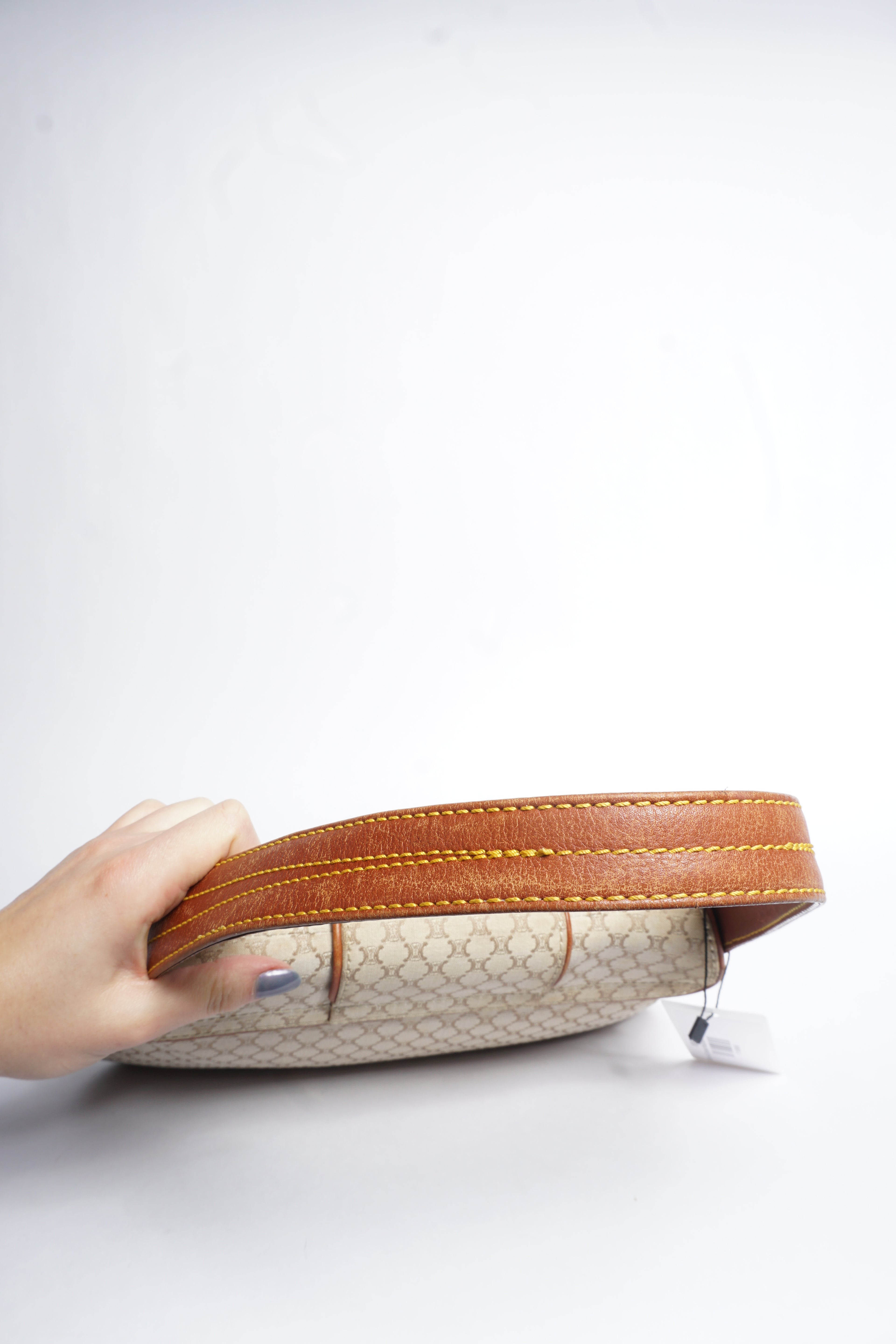 Celine Canvas Macadam Shoulder Bag