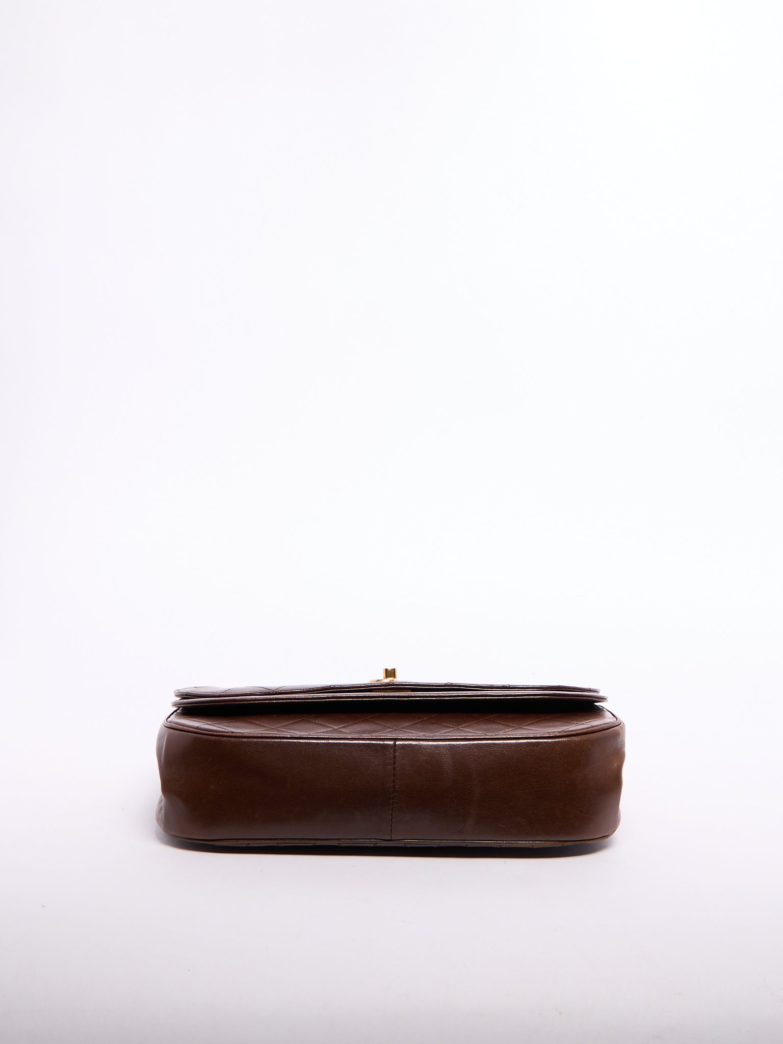 Chanel Brown Half-Moon Flap Bag