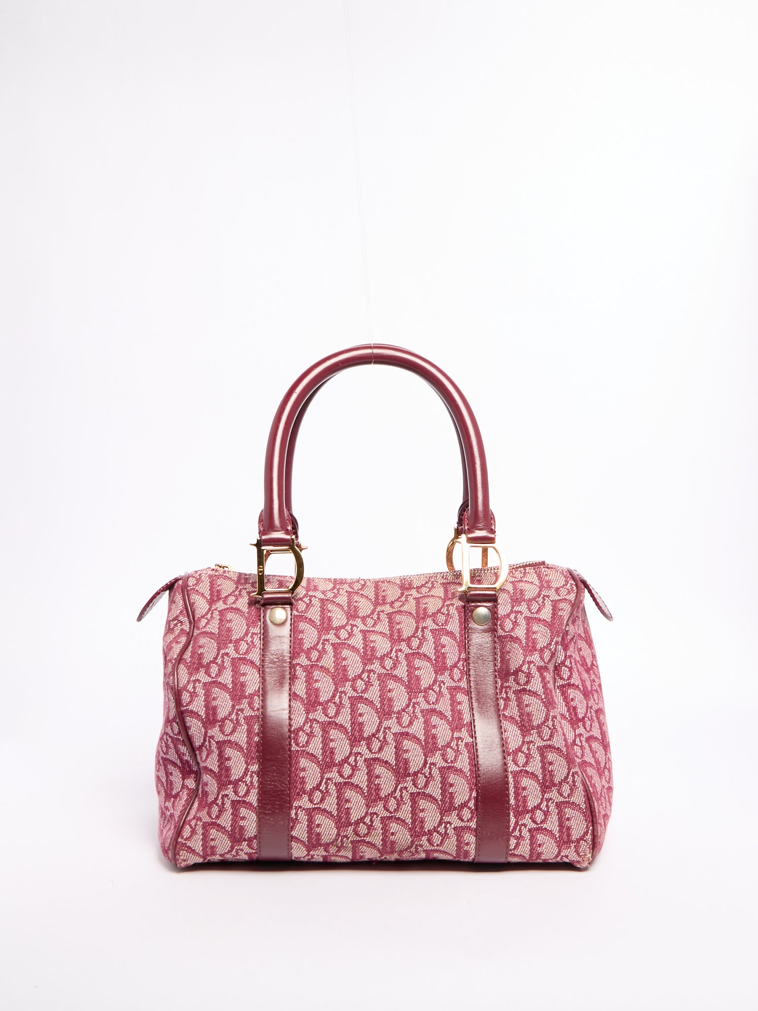 Christian Dior Red Trotter Boston Bag