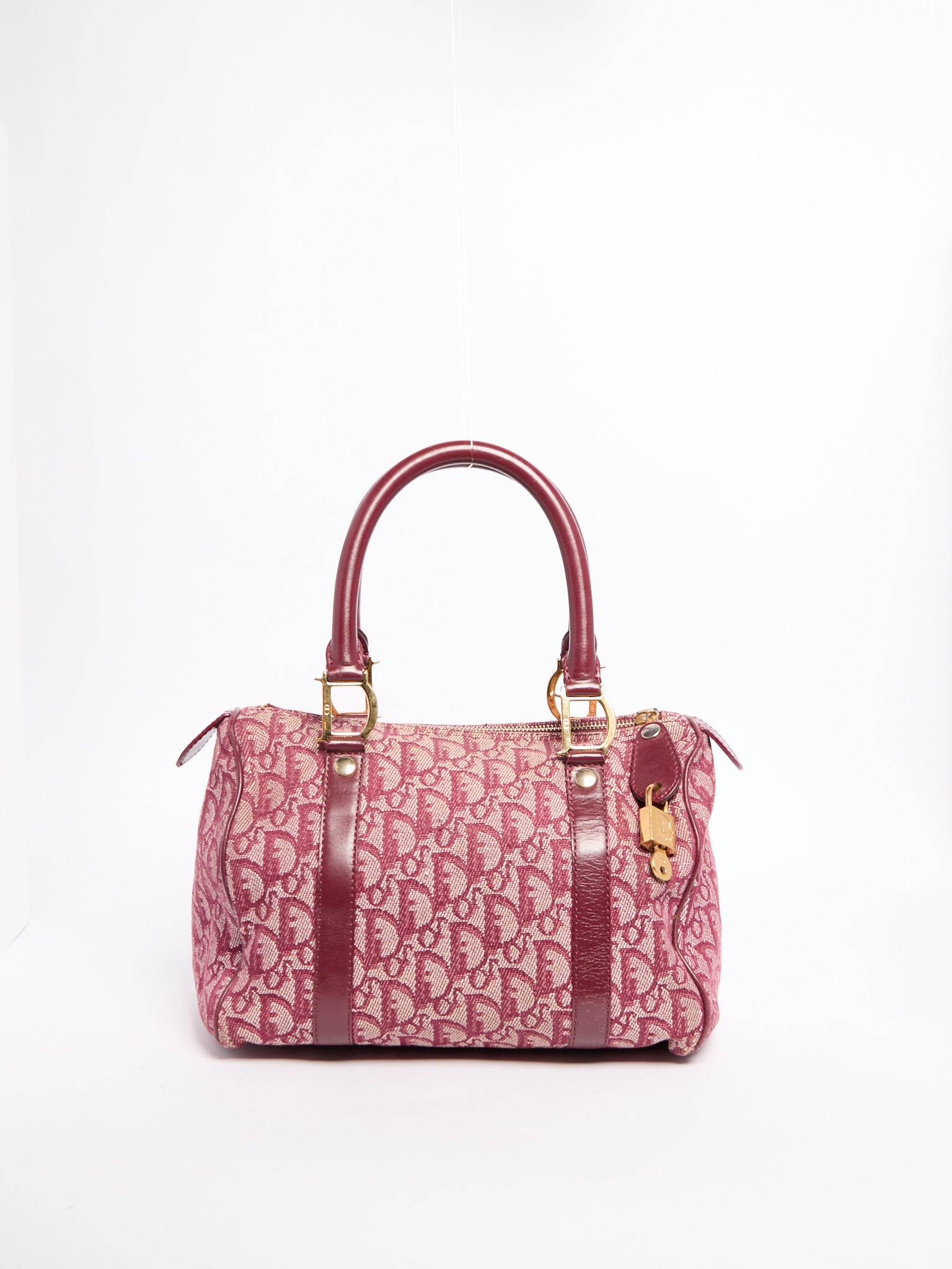 Christian Dior Red Trotter Boston Bag