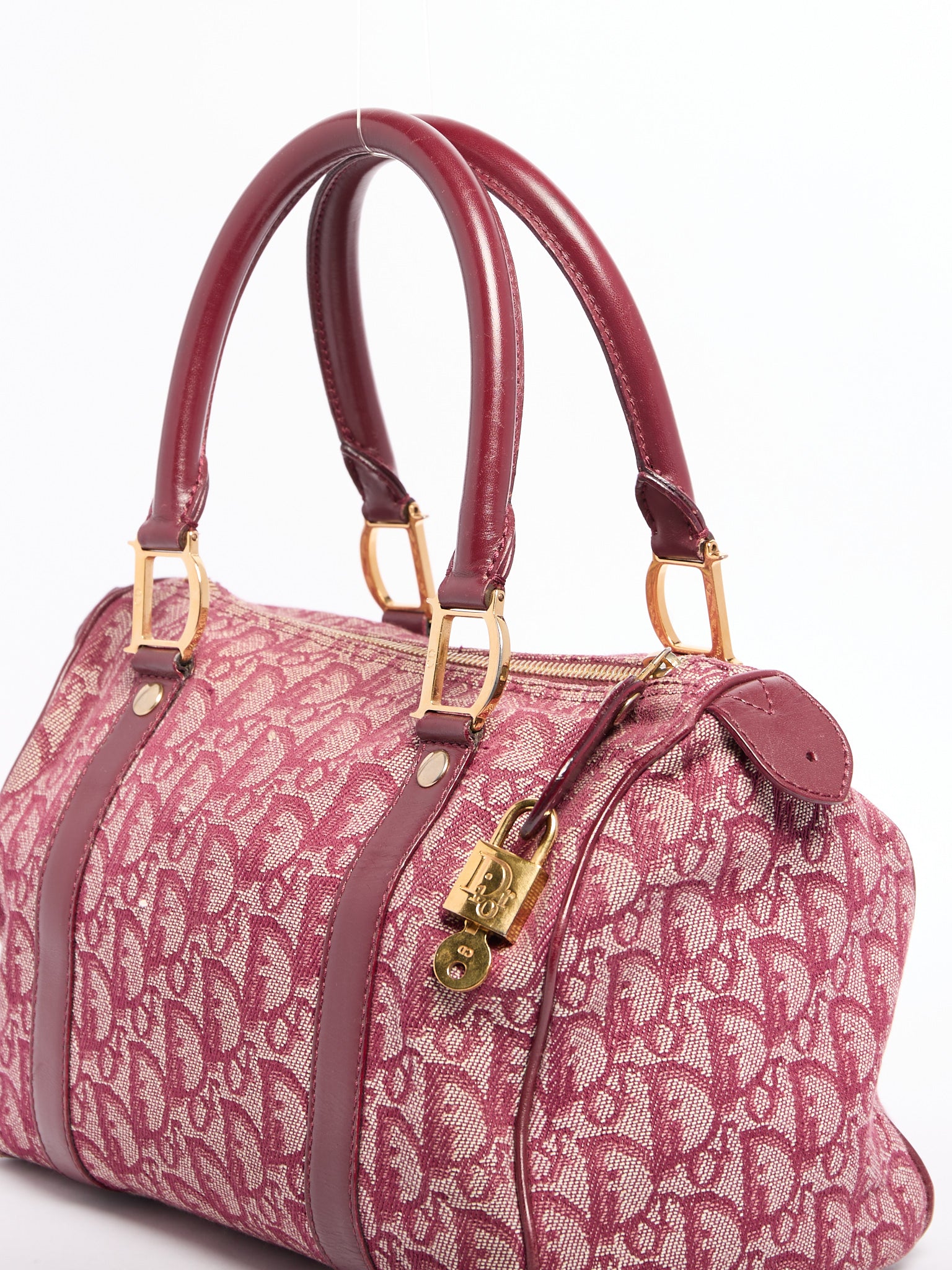 Christian Dior Red Trotter Boston Bag