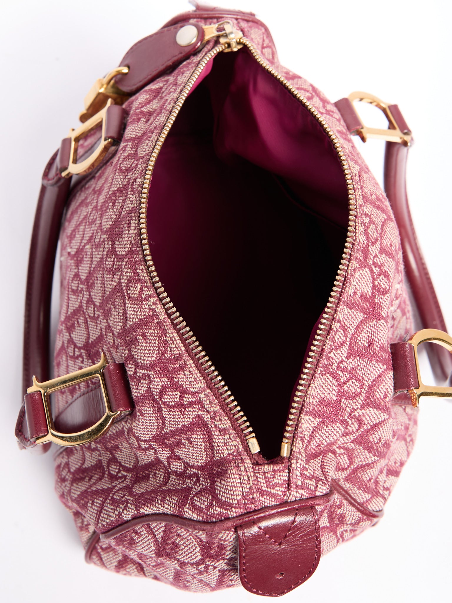 Christian Dior Red Trotter Boston Bag
