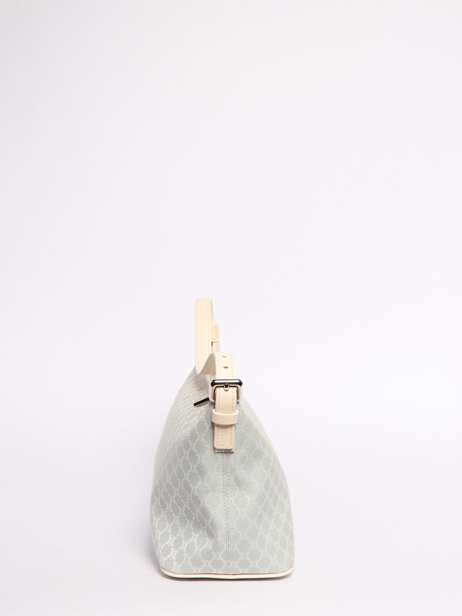 Celine Light Blue Canvas Shoulder Bag