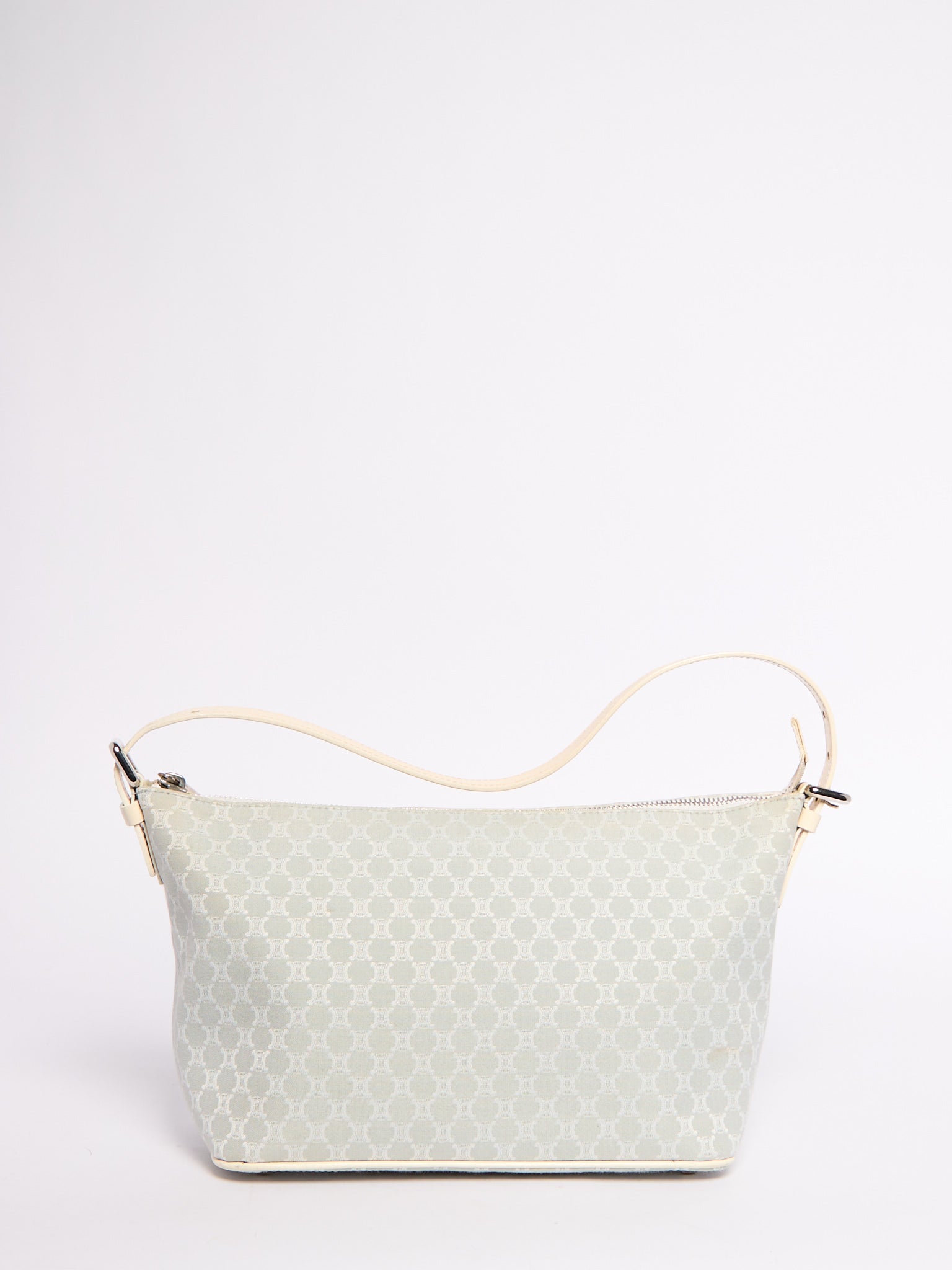 Celine Light Blue Canvas Shoulder Bag