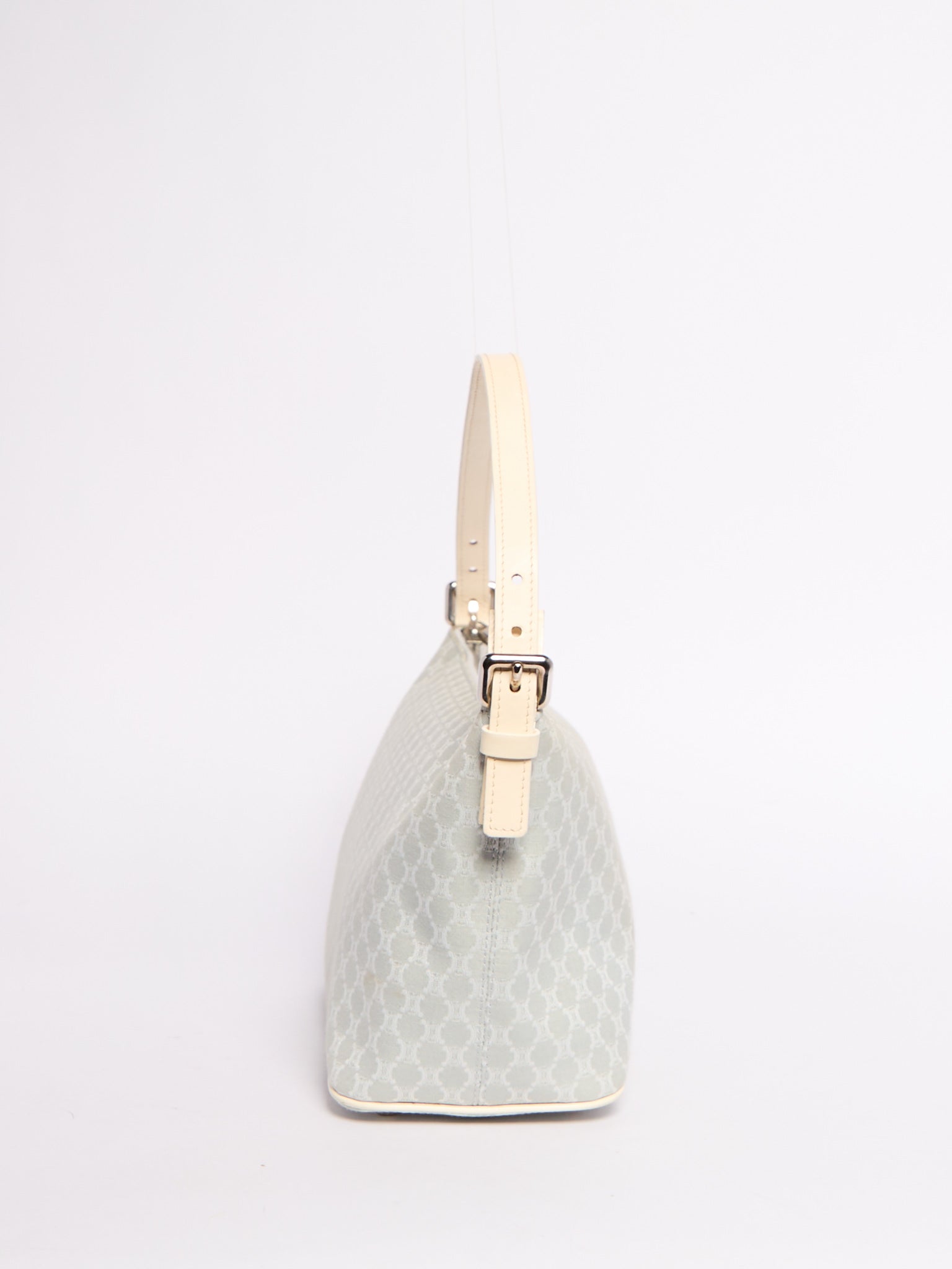 Celine Light Blue Canvas Shoulder Bag