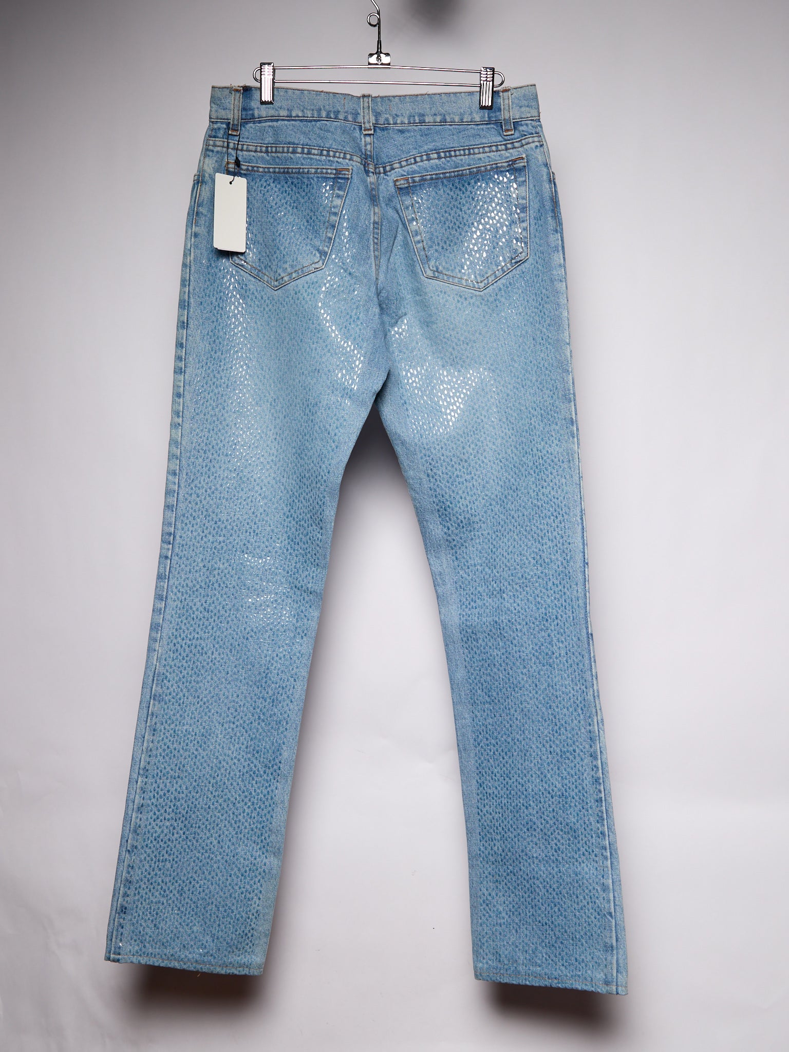 Roberto Cavalli Blue Sequin Jeans