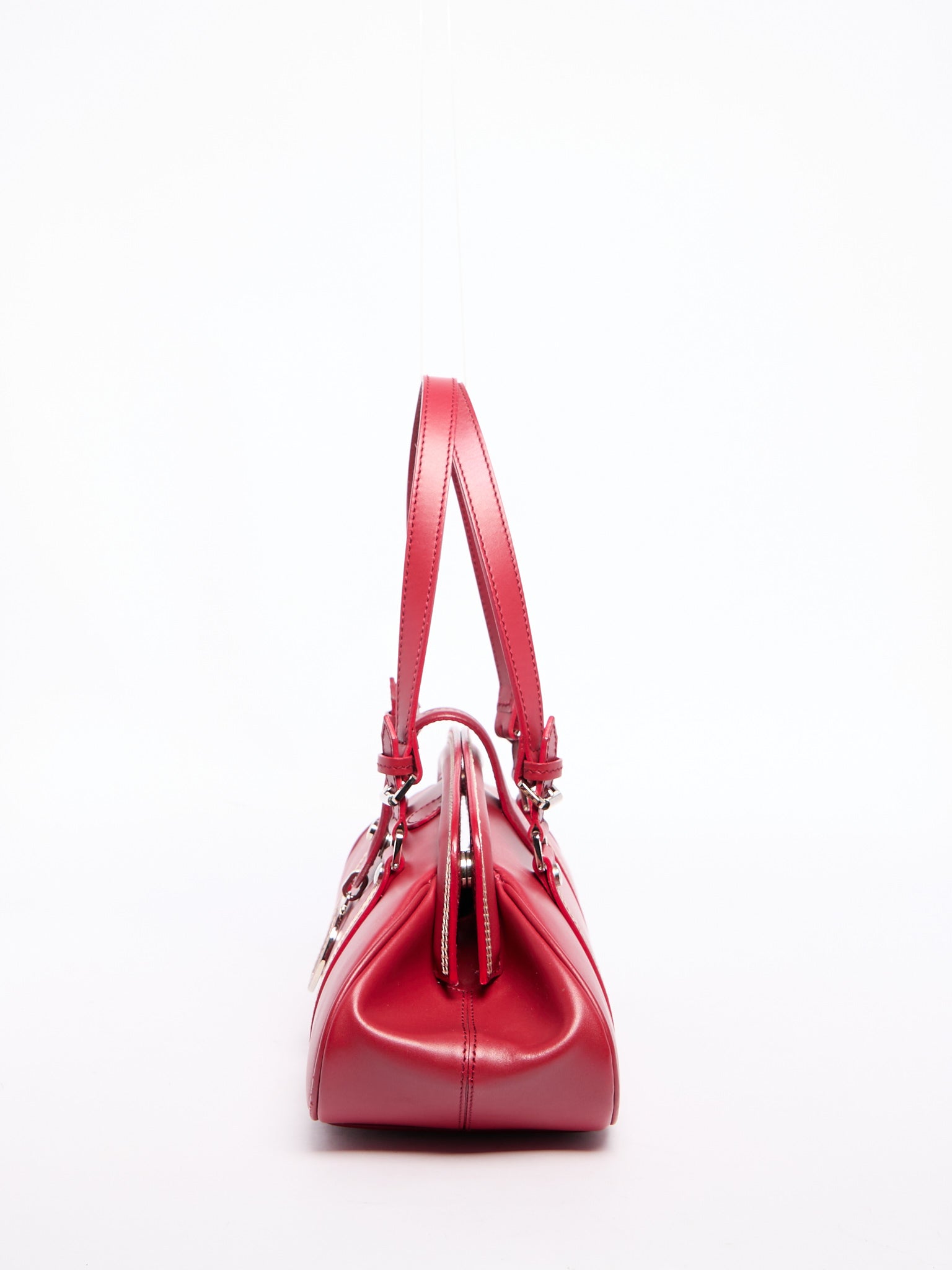 Christian Dior Red Leather Hand Bag