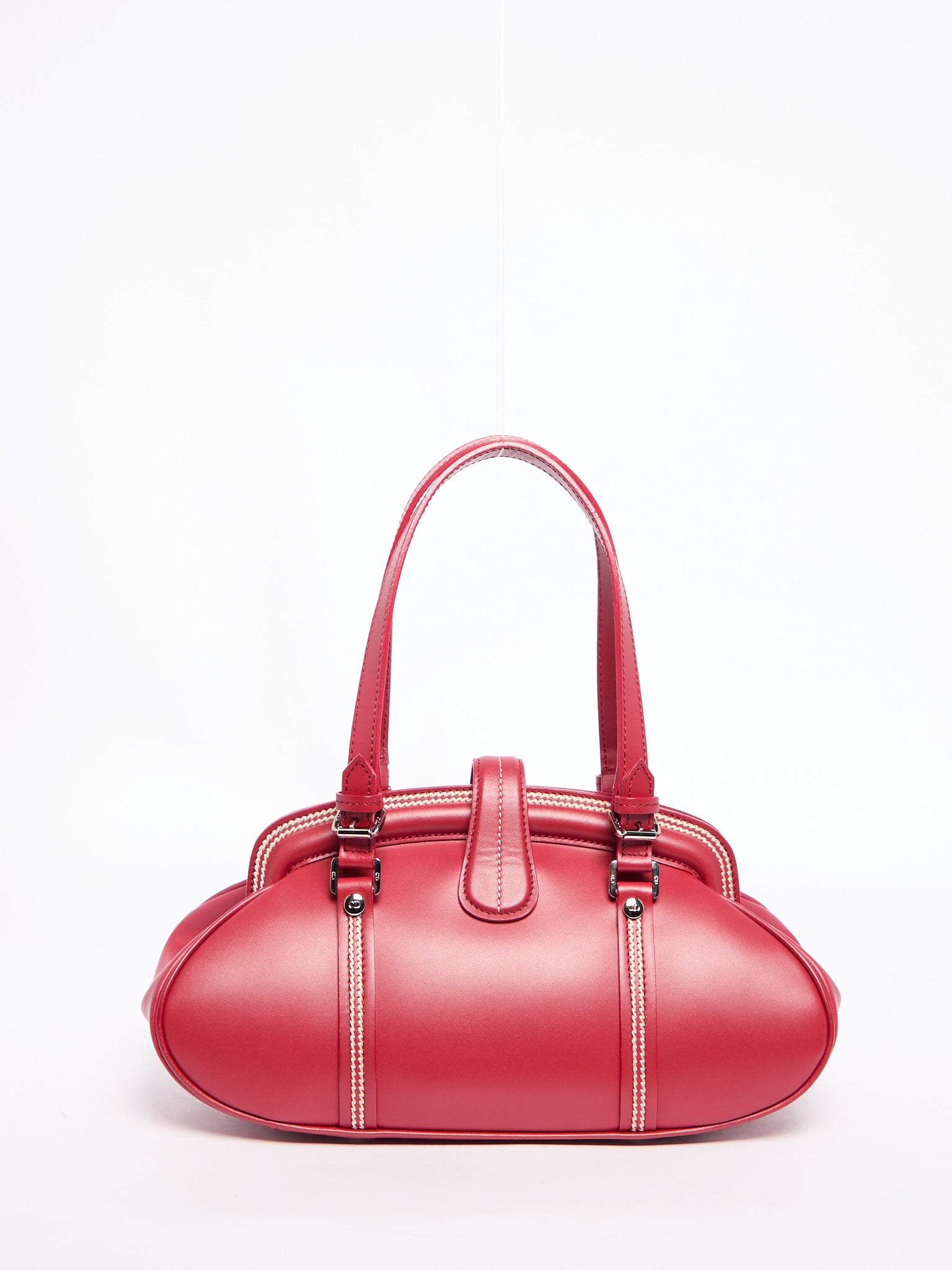 Christian Dior Red Leather Hand Bag