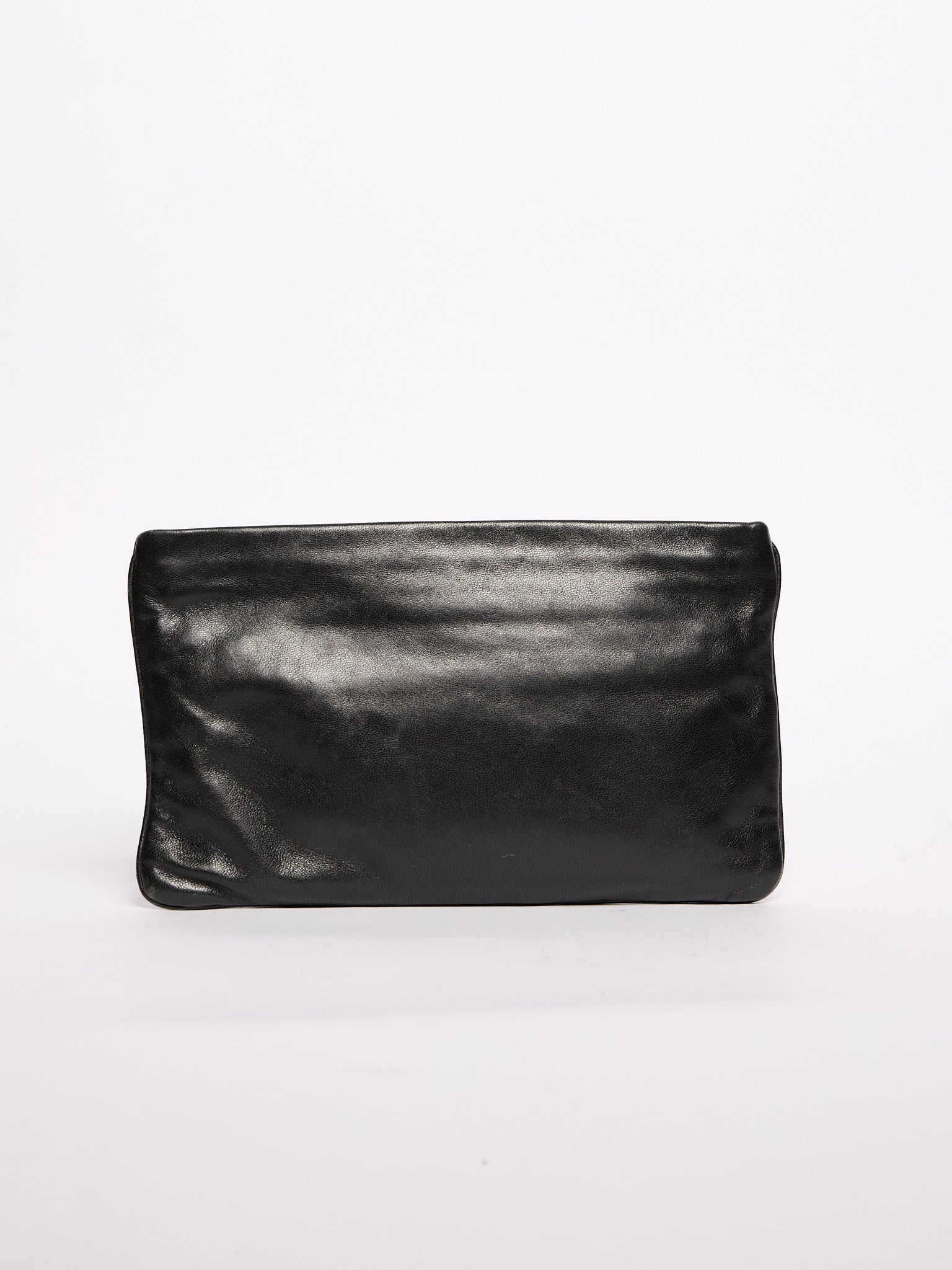 2000's Prada Leather Flame Clutch