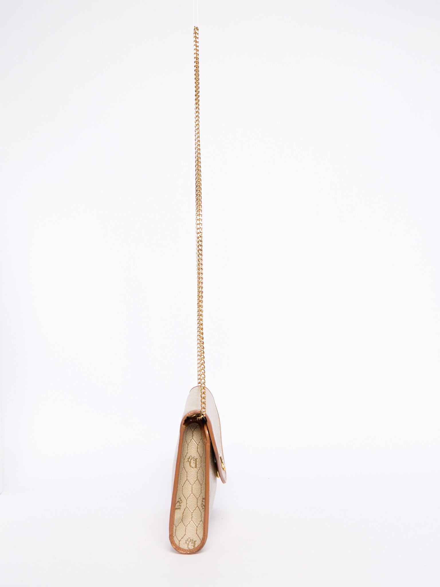 Christian Dior Beige Honeycomb Canvas Crossbody Bag