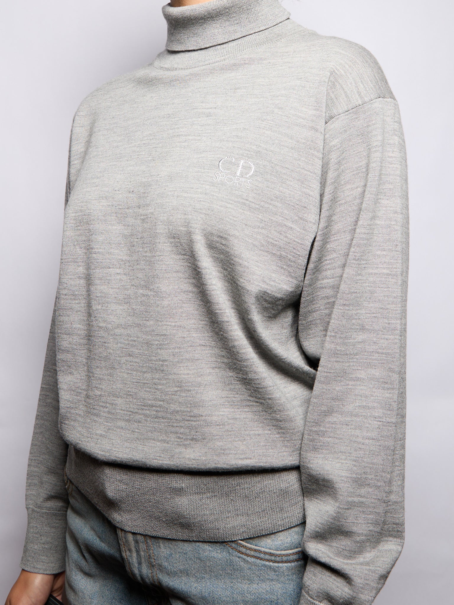 Christian Dior Grey Turtleneck Sweater