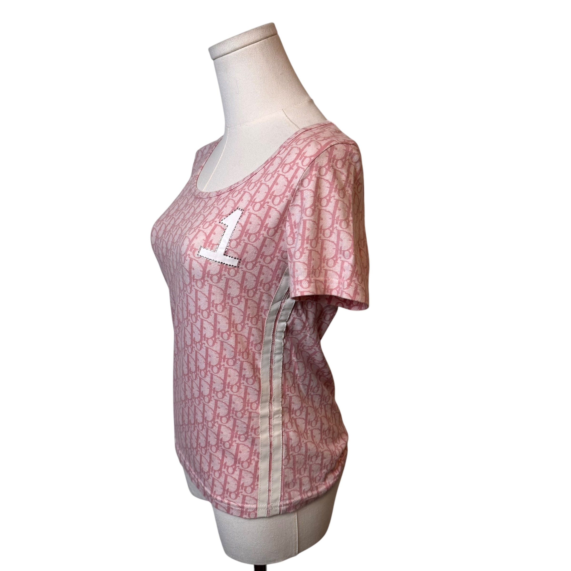 Christian Dior Pink Trotter Tshirt by John Galliano