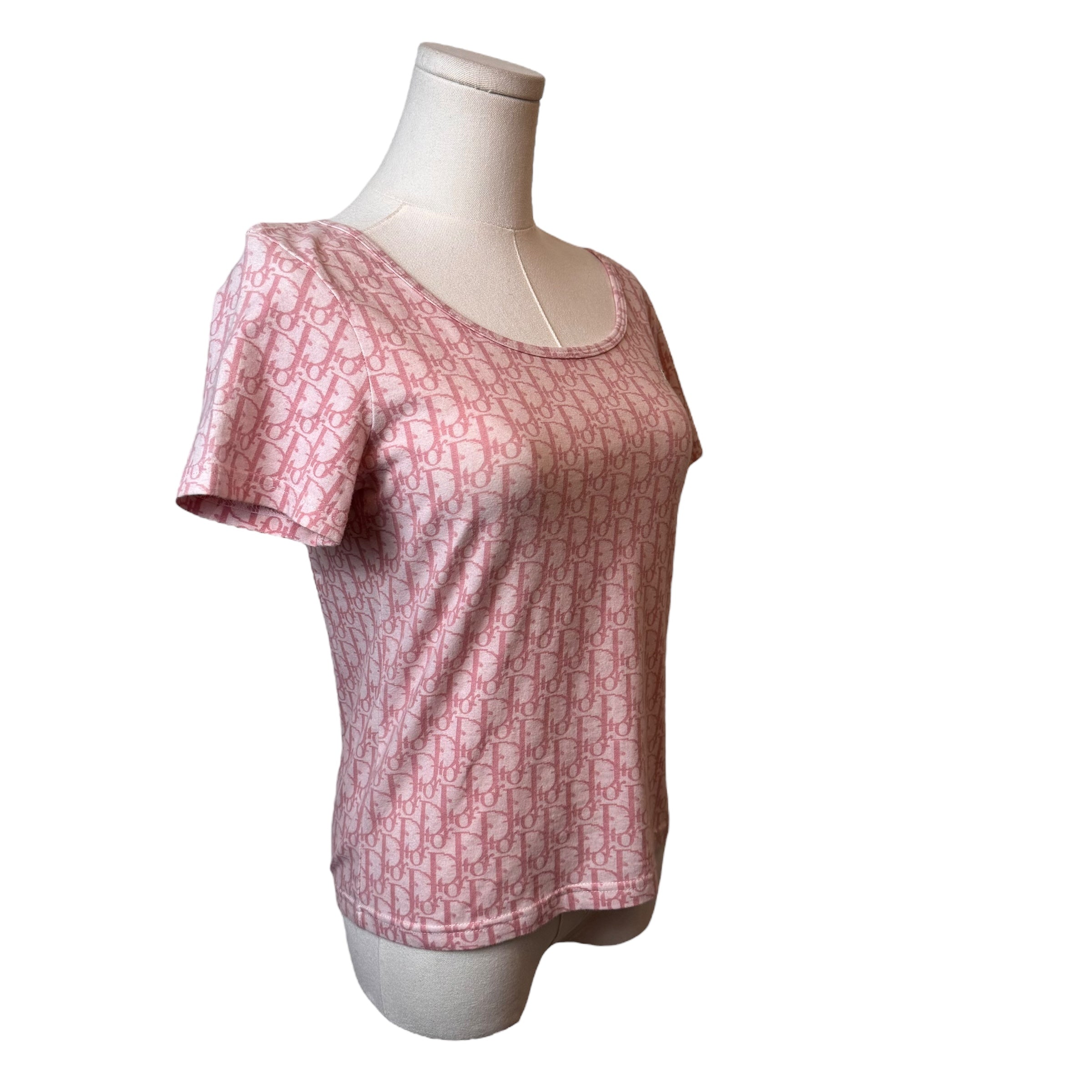 Christian Dior Pink Trotter Tshirt by John Galliano