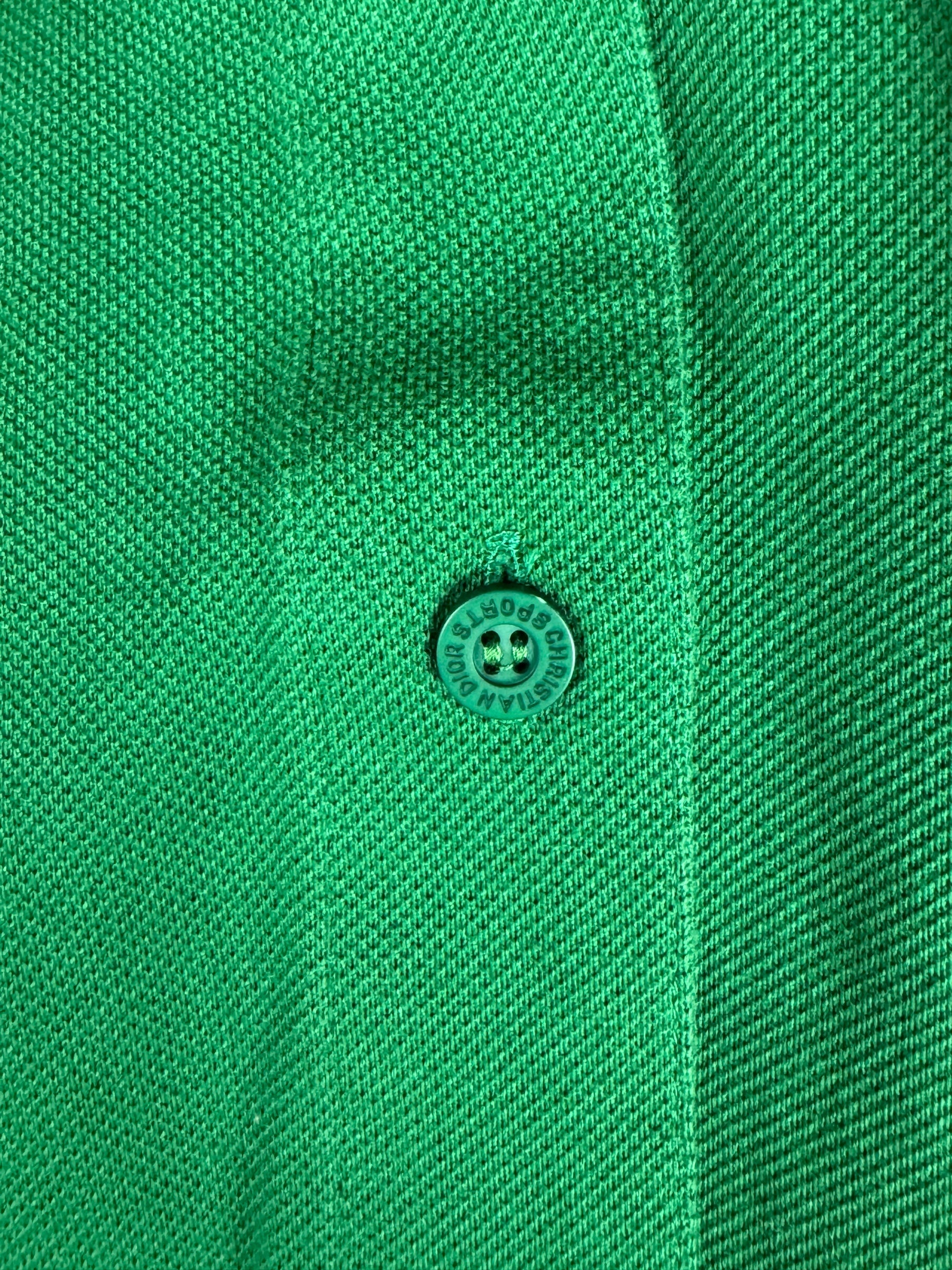 Christian Dior Sports Green Polo Top