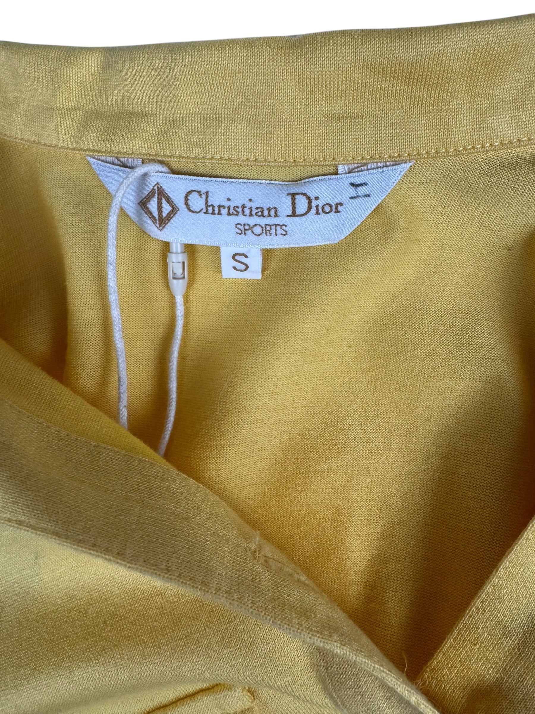 Christian Dior Sports Yellow Polo