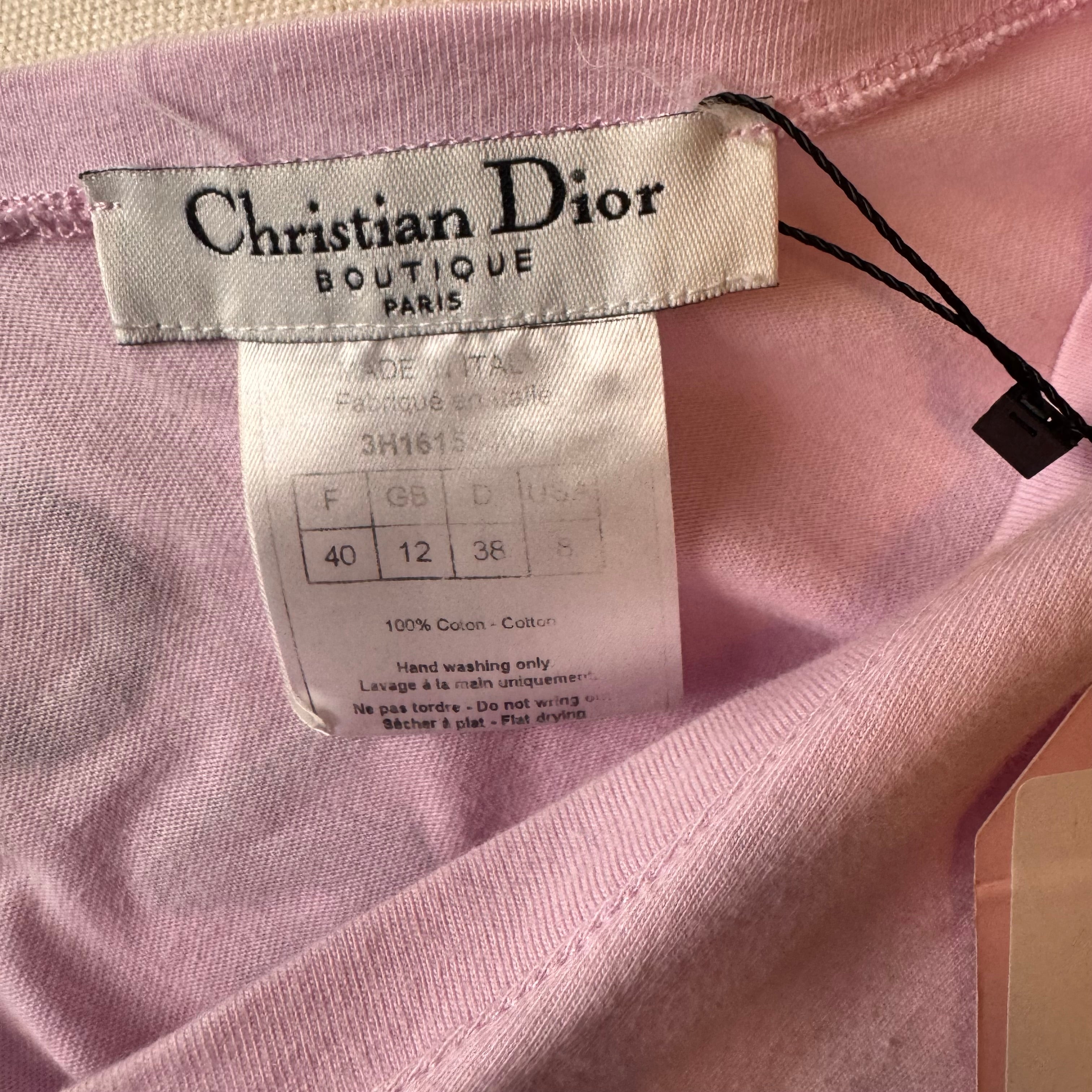 Christian Dior Galliano World Champion Pink Top