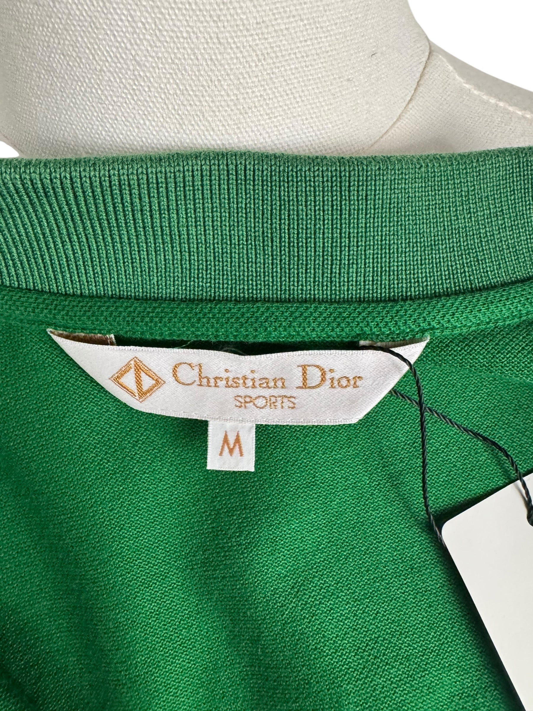 Christian Dior Sports Green Polo Top