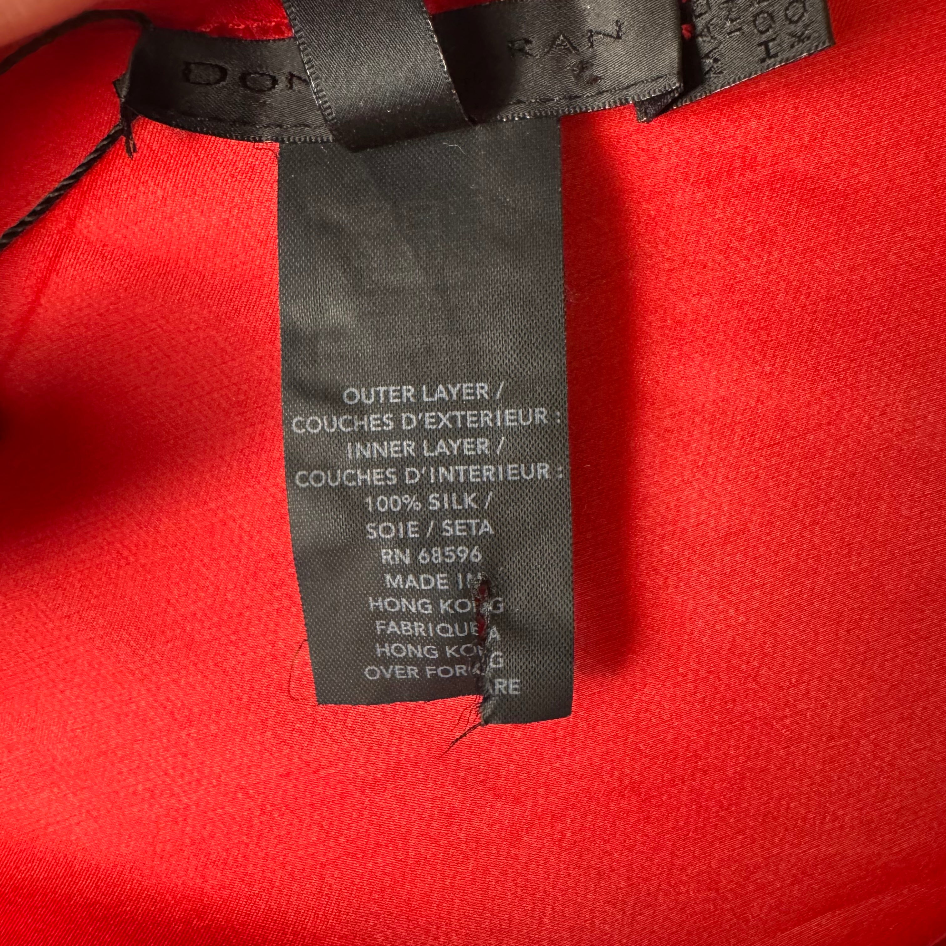 Donna Karan Draped Silk Top
