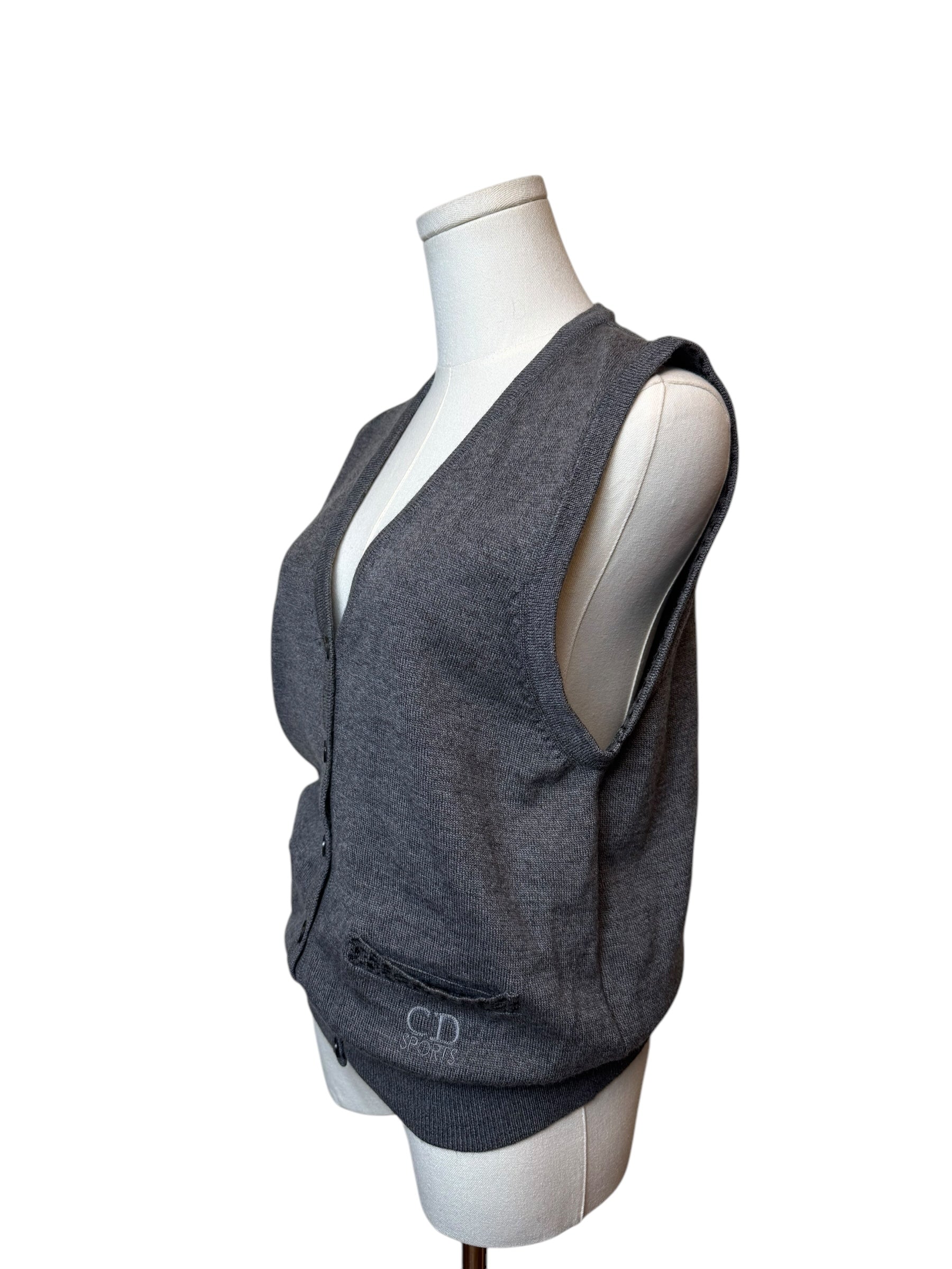 Christian Dior Sport Grey Sweater Vest