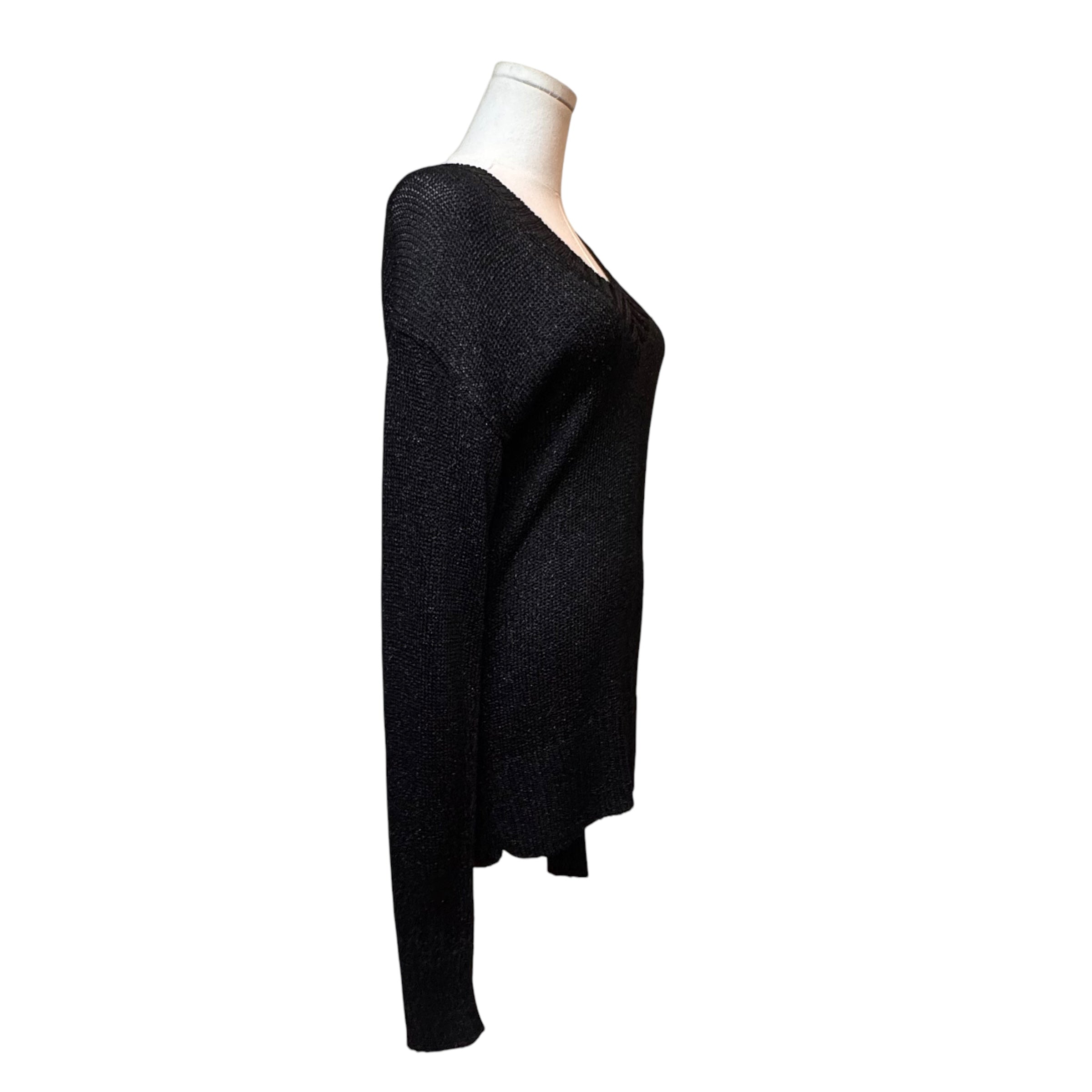 Dolce & Gabbana Black Shimmer Knit Sweater