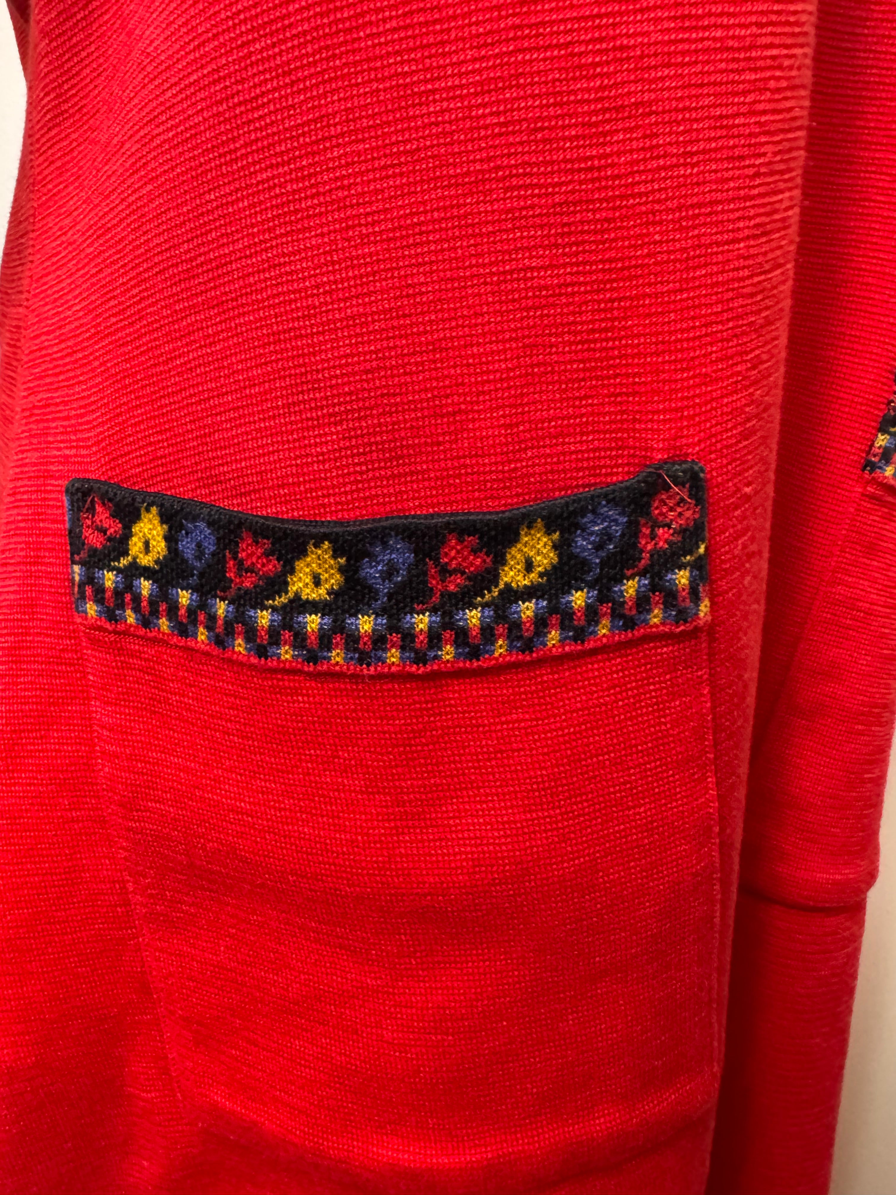 YSL Red Knit Mini Dress
