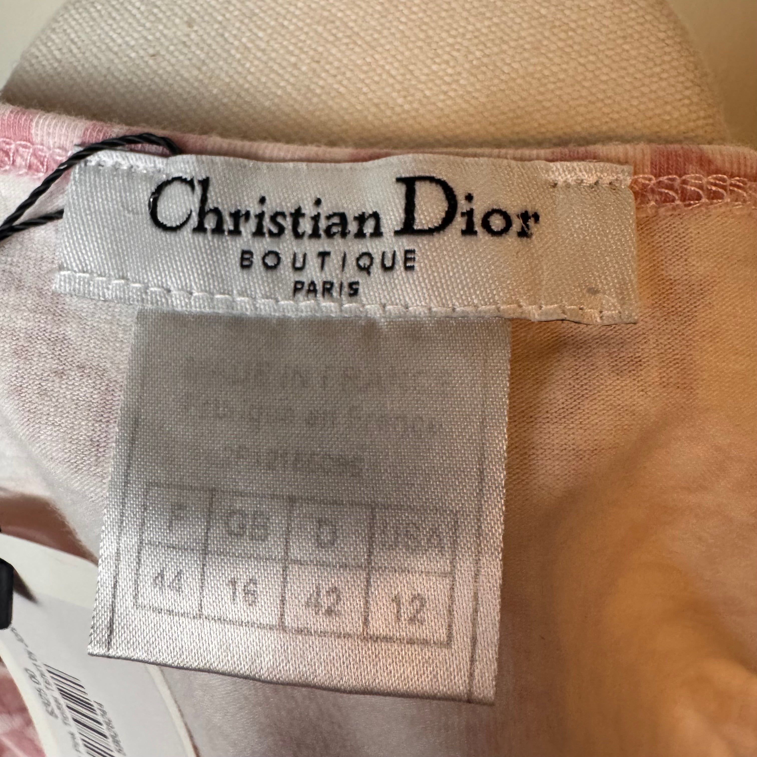 Christian Dior Pink Trotter Tshirt by John Galliano
