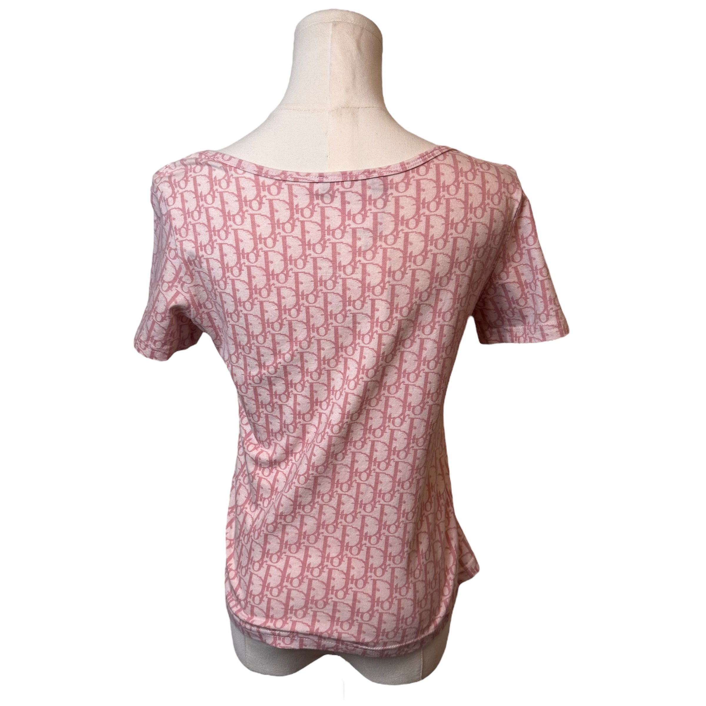 Christian Dior Pink Trotter Tshirt by John Galliano