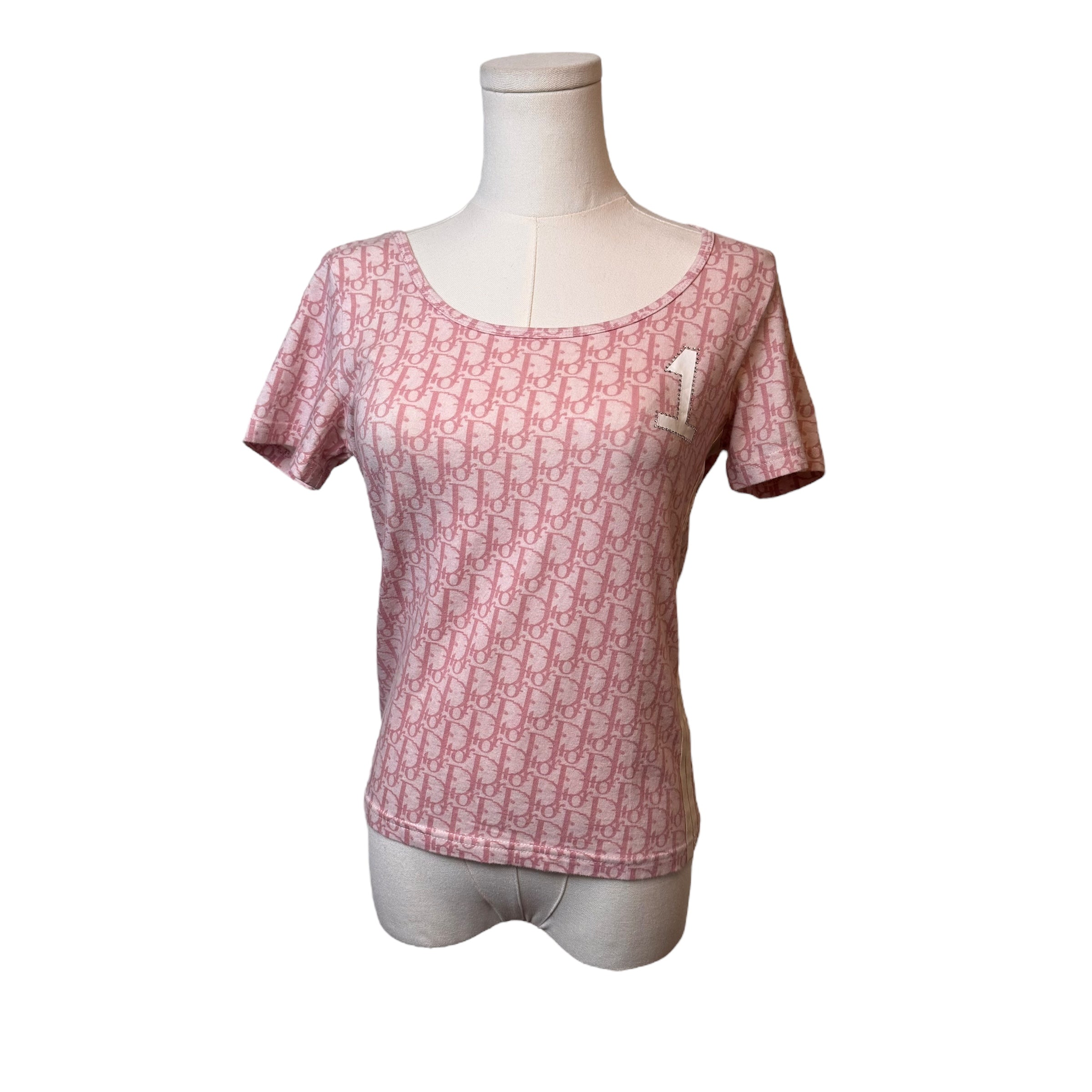Christian Dior Pink Trotter Tshirt by John Galliano