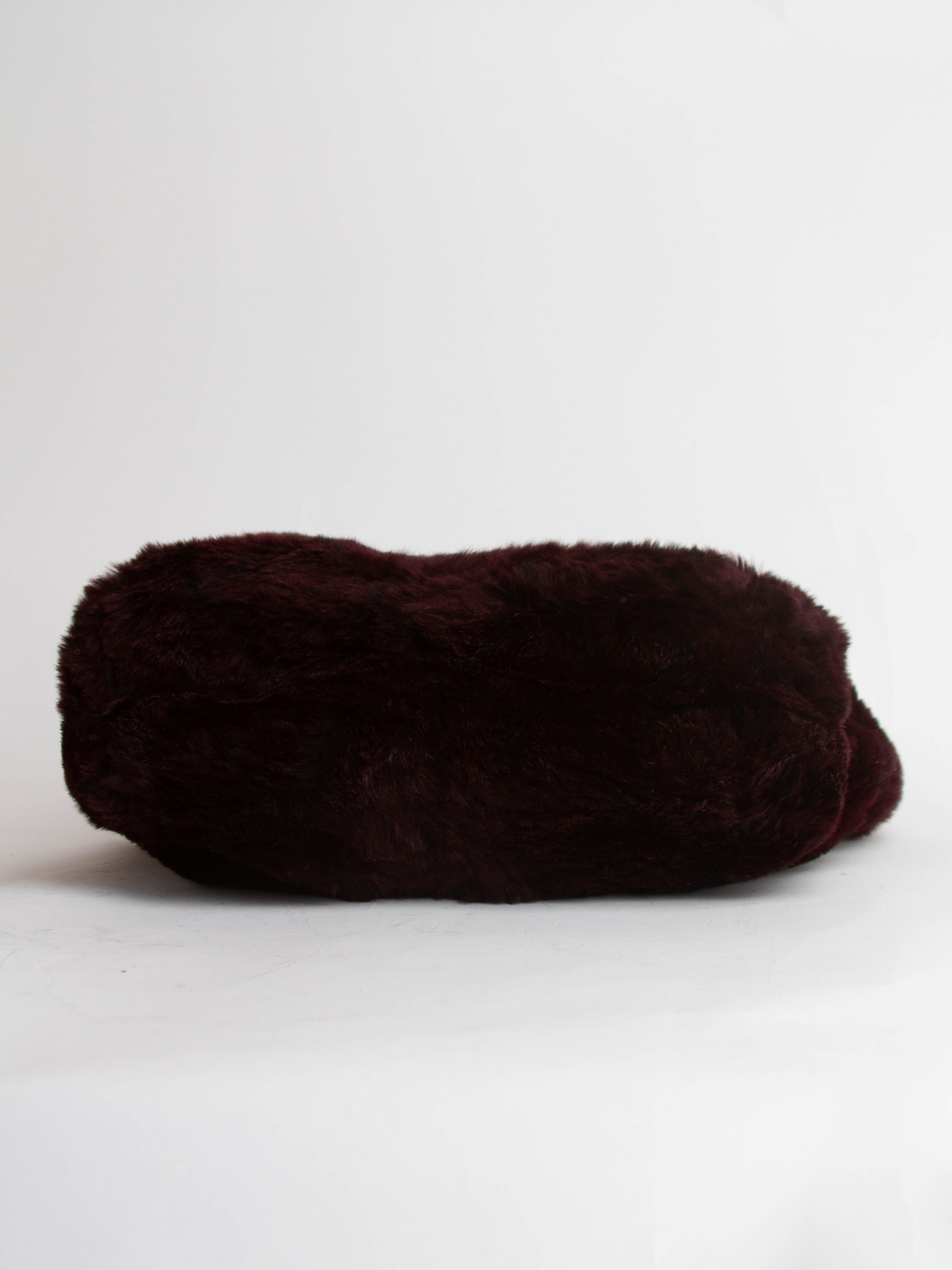 Chanel Rabbit Fur Lambskin Tote