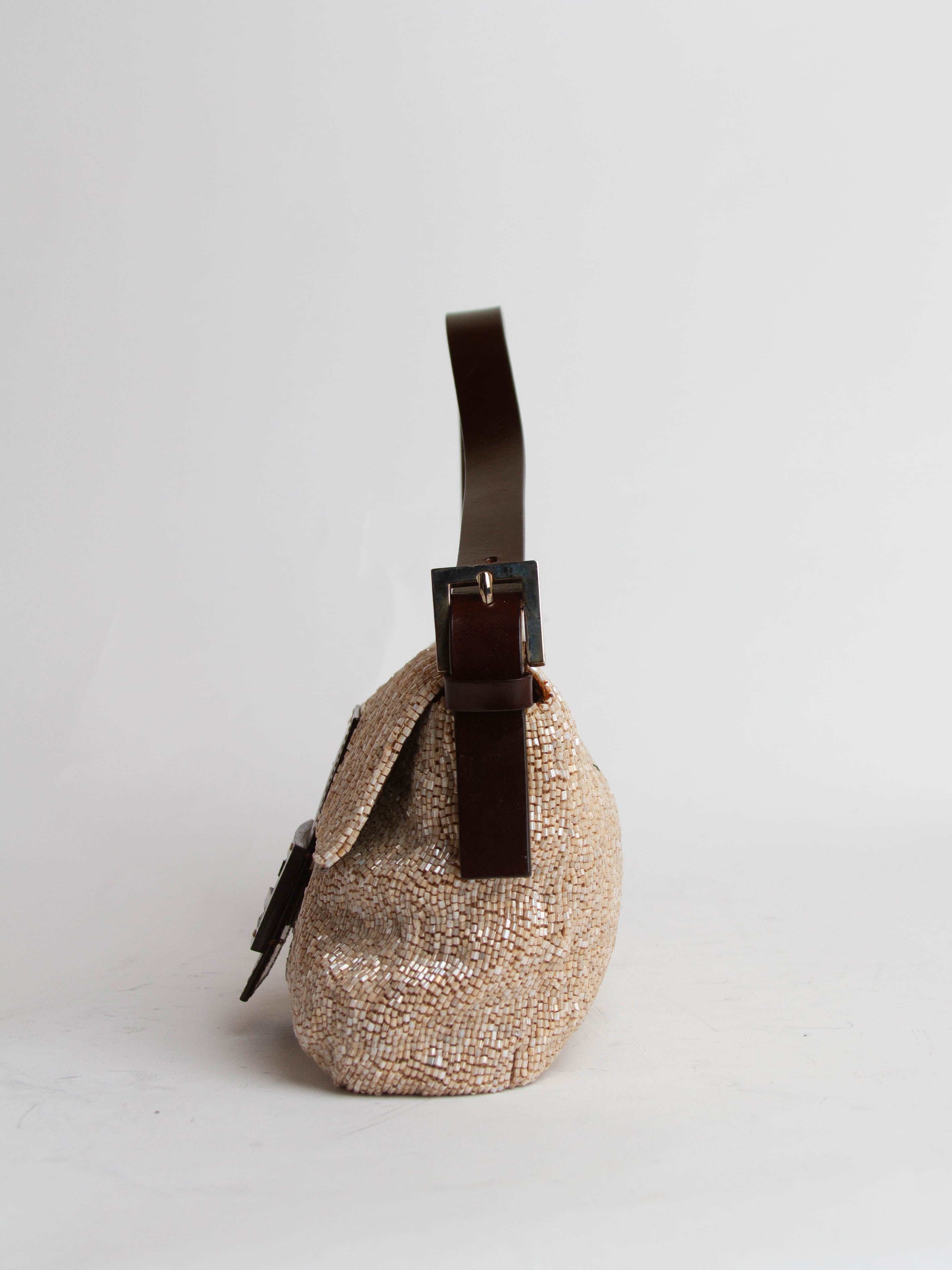 Vintage Fendi Beaded Baguette Bag