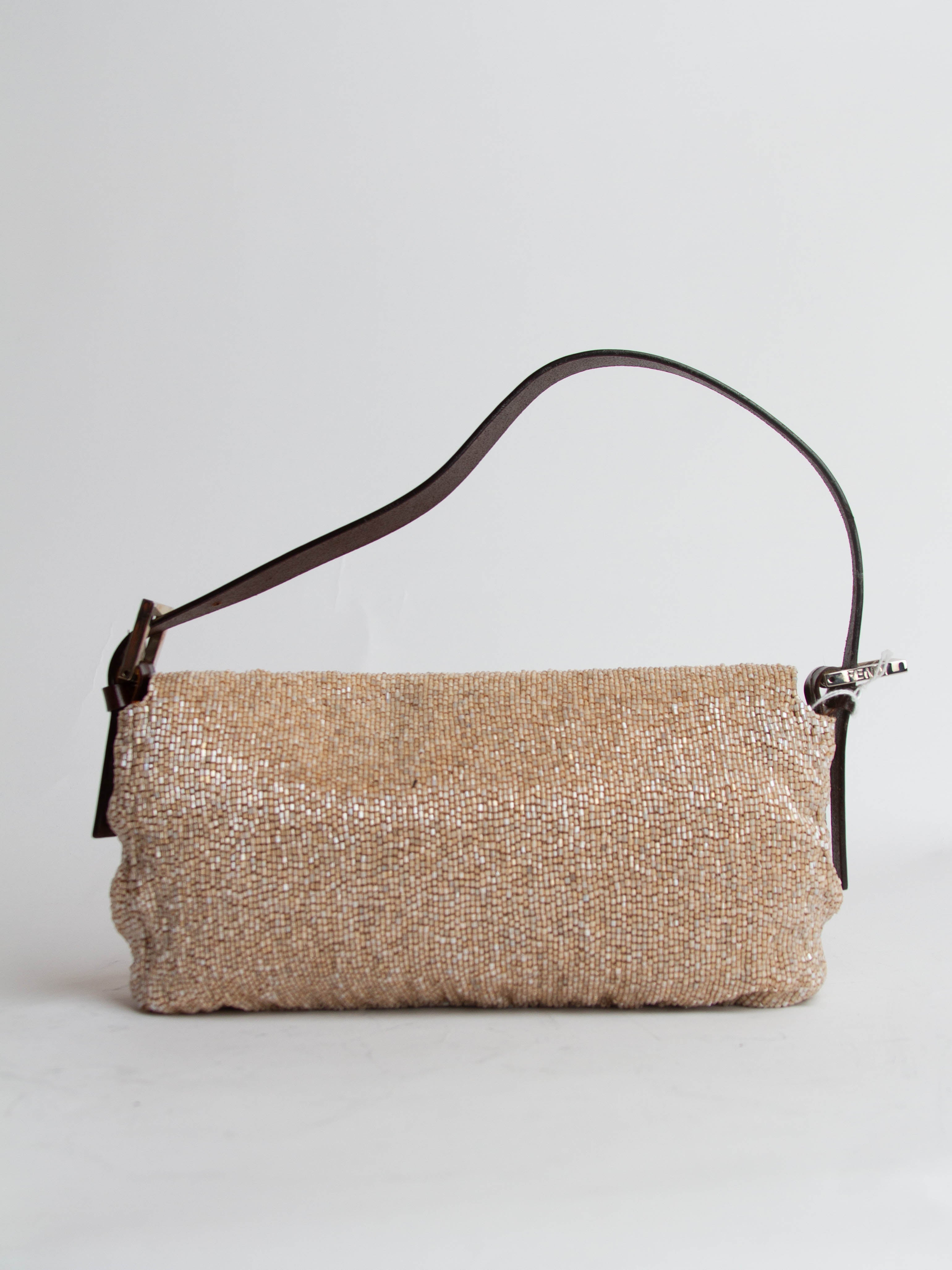 Vintage Fendi Beaded Baguette Bag