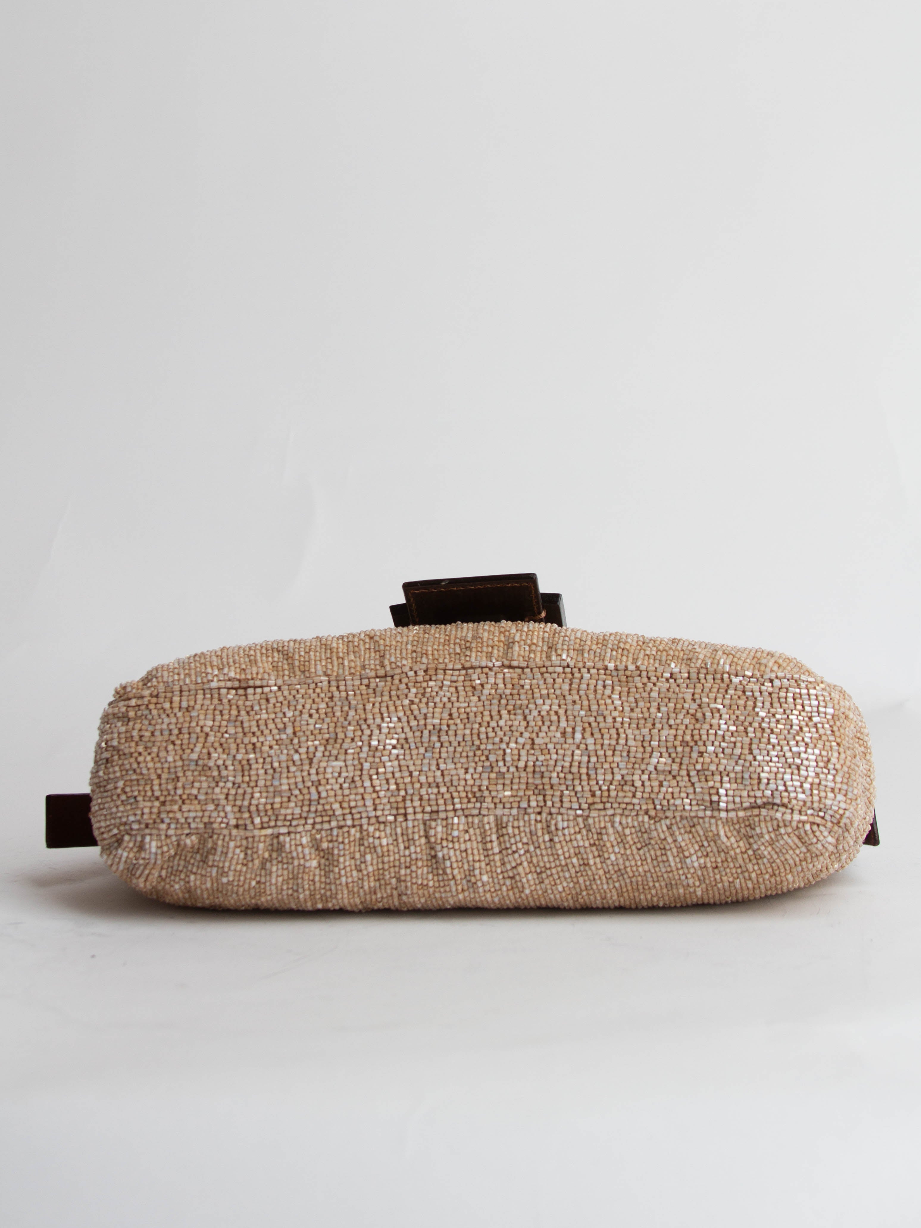 Vintage Fendi Beaded Baguette Bag