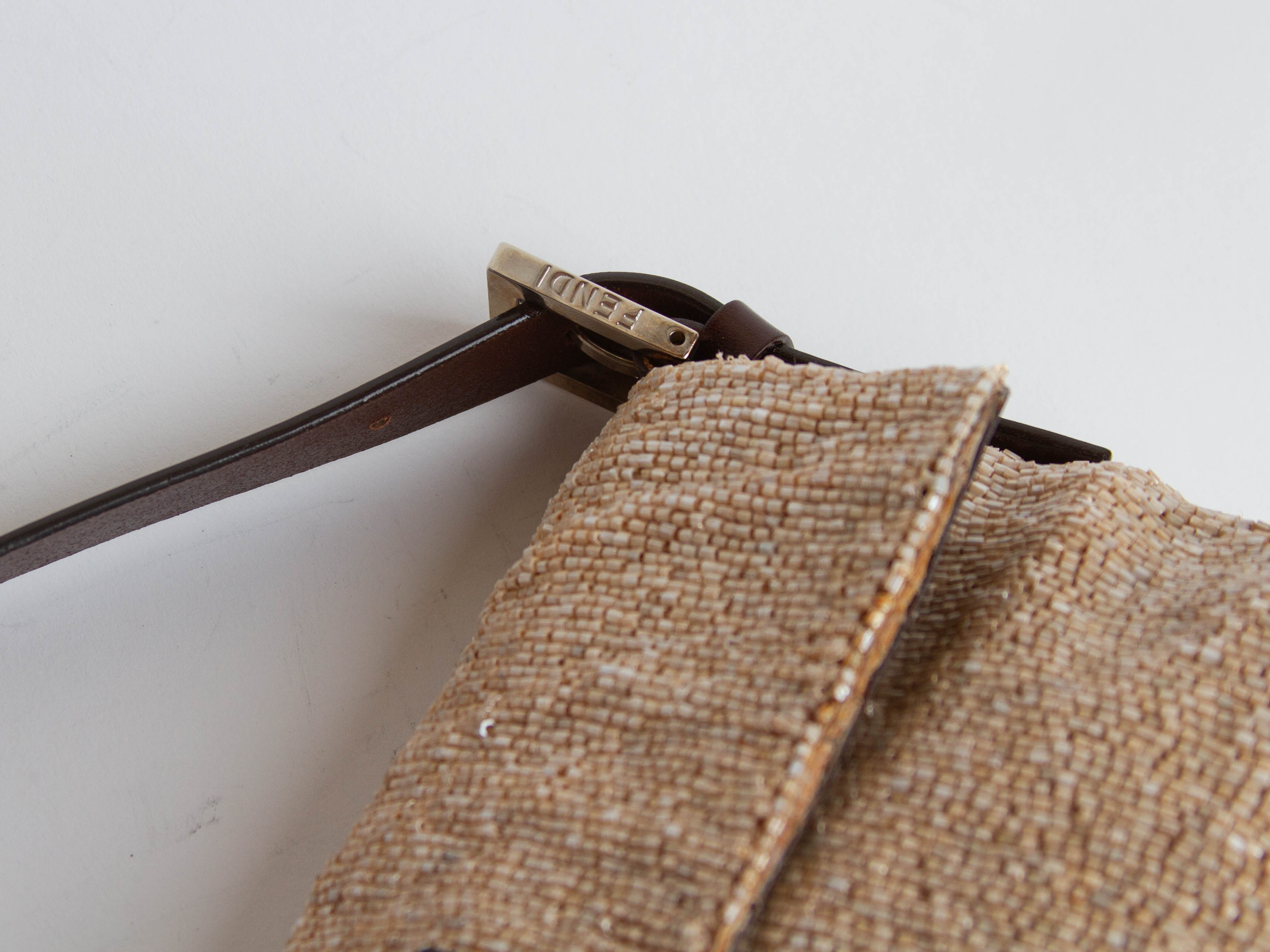 Vintage Fendi Beaded Baguette Bag