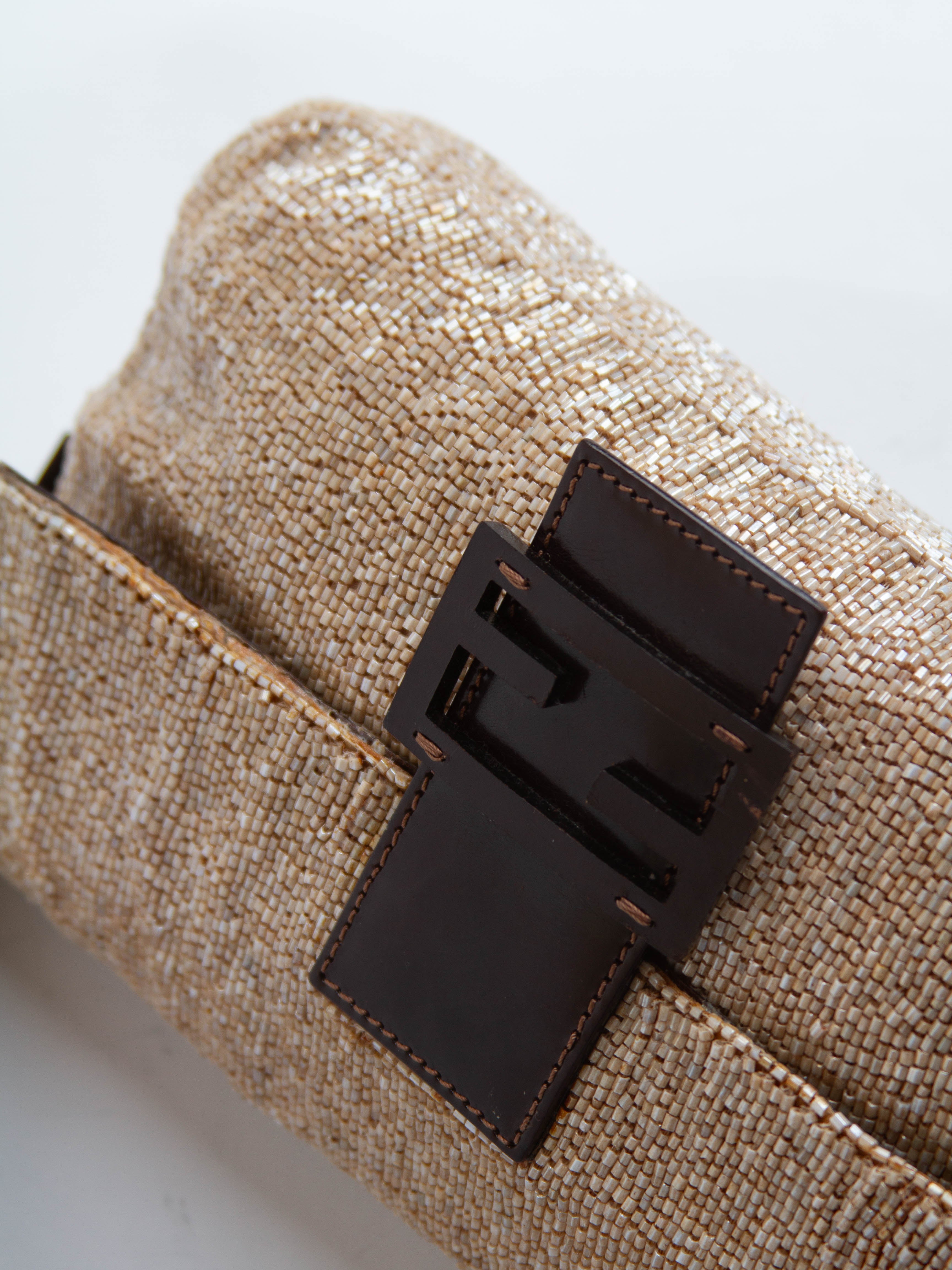 Vintage Fendi Beaded Baguette Bag
