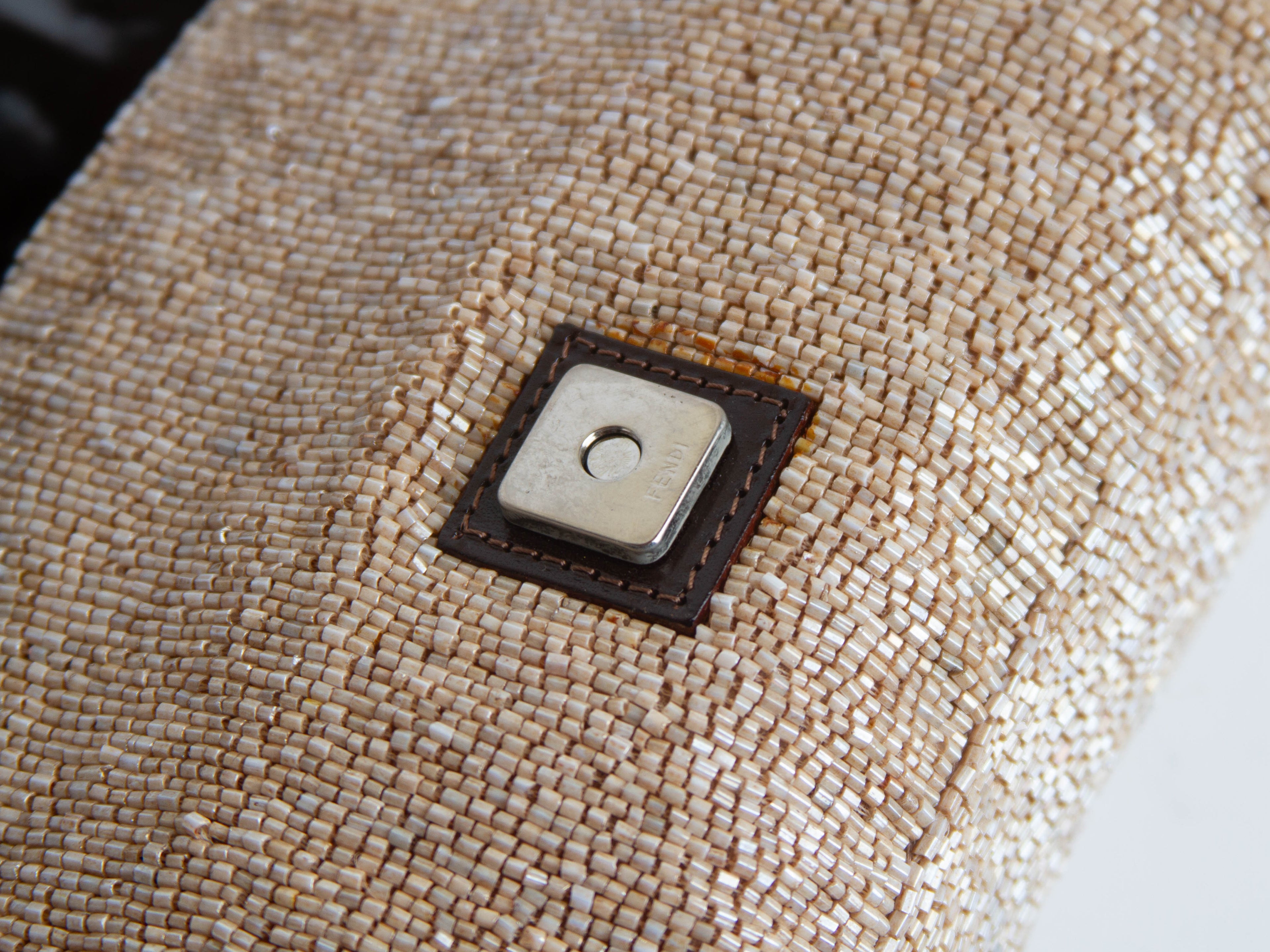 Vintage Fendi Beaded Baguette Bag