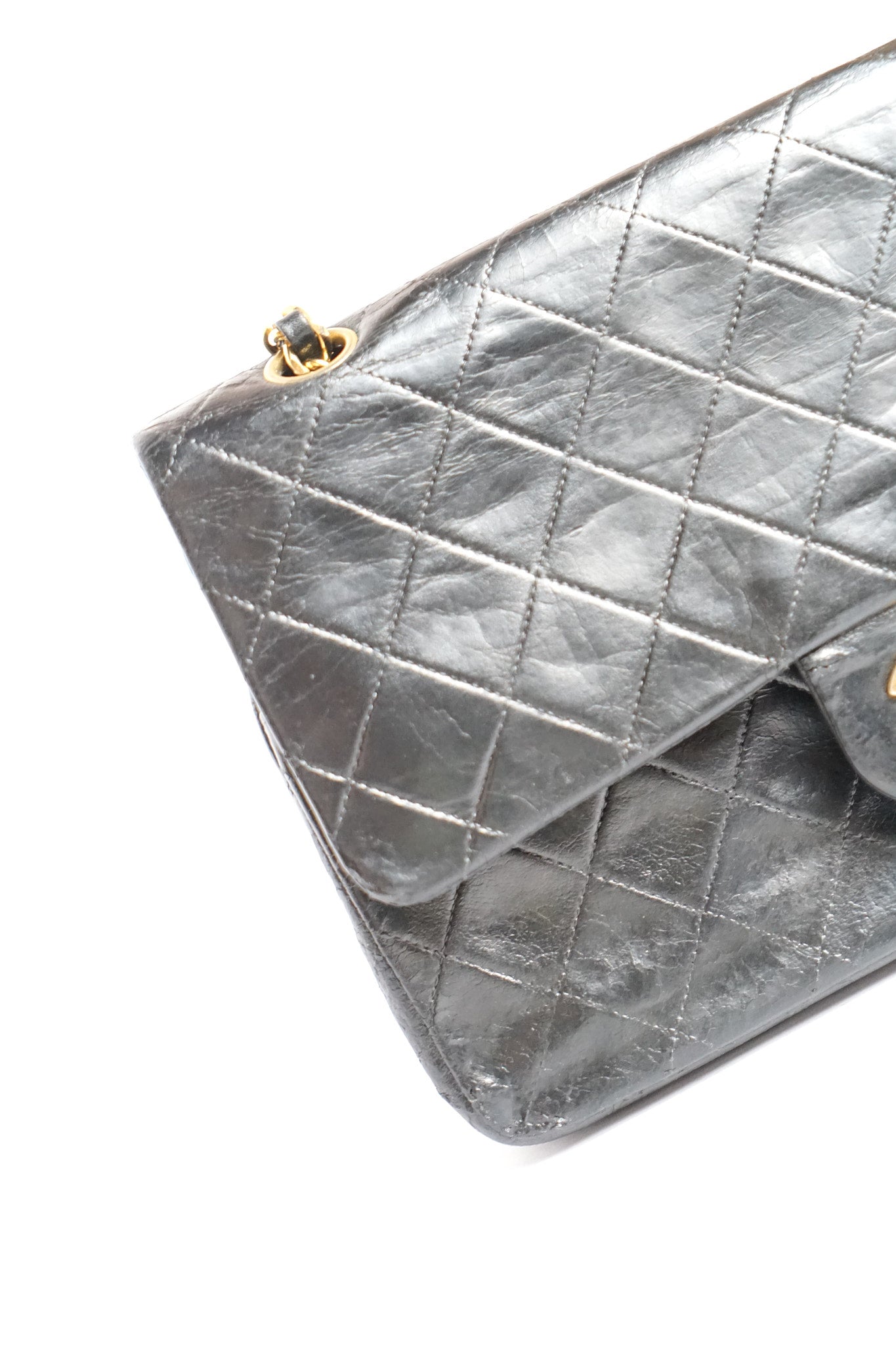 Chanel Black Lambskin Classic Double Flap Bag