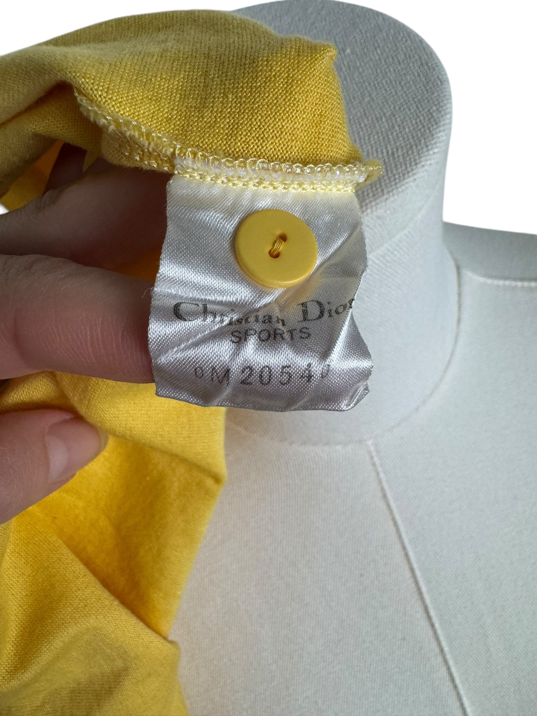 Christian Dior Sports Yellow Polo