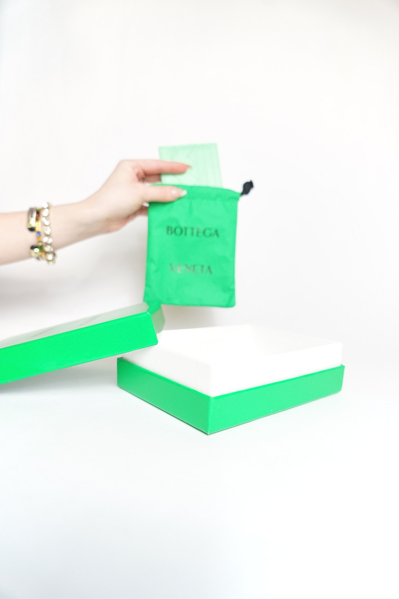 Bottega Venetta Mint Green Intrecciato Card Holder