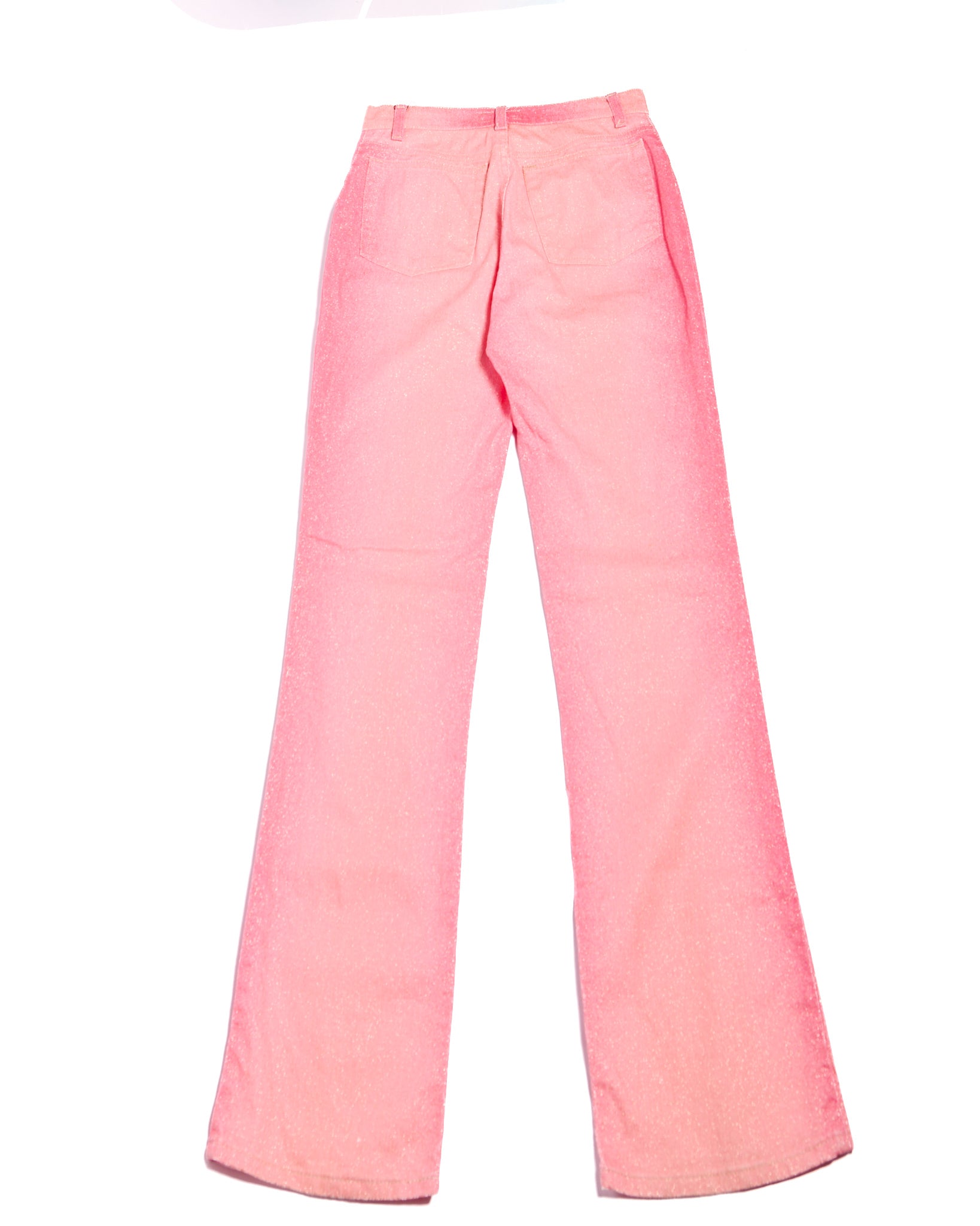 Roberto Cavalli Pink Sequin Jeans Size M W29